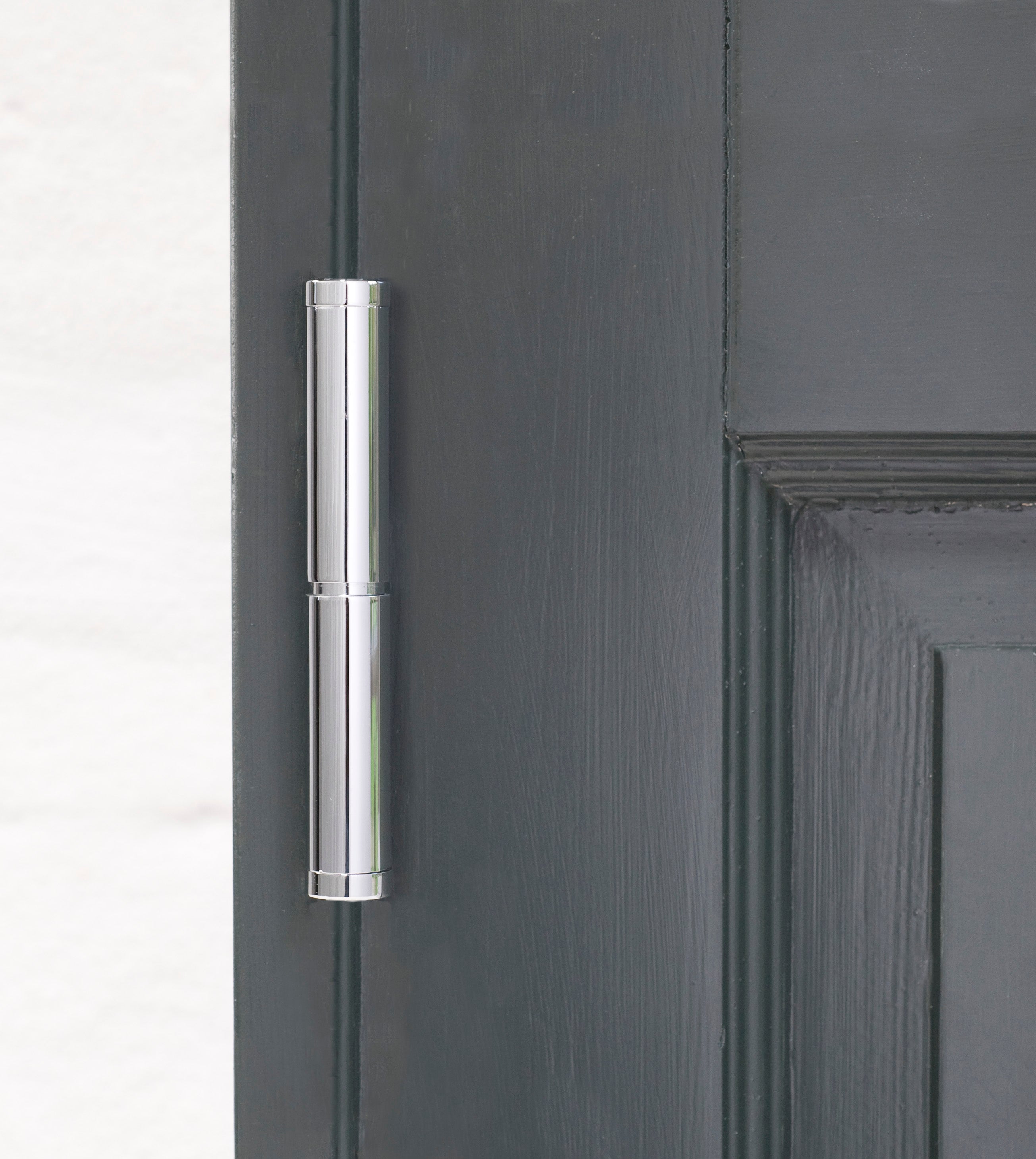 Hamborg snap-on dørhængsel i krom