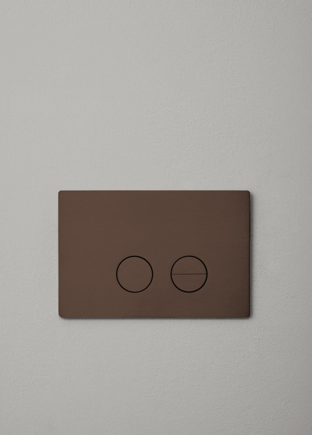 Betjeningplade til toilet, bronze/bruneret finish • d line