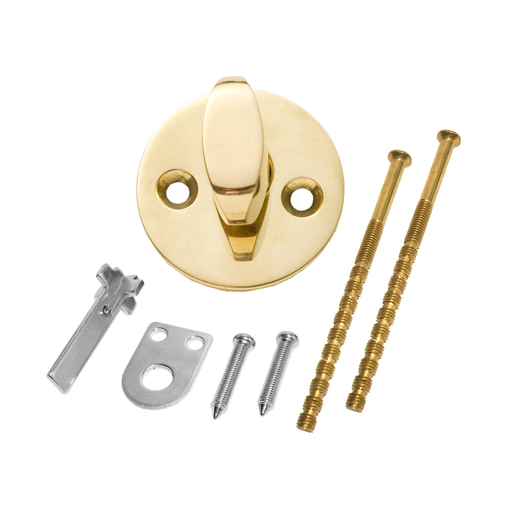 Vridergreb AW Design, poleret blank messing uden lak • KYNER & Co