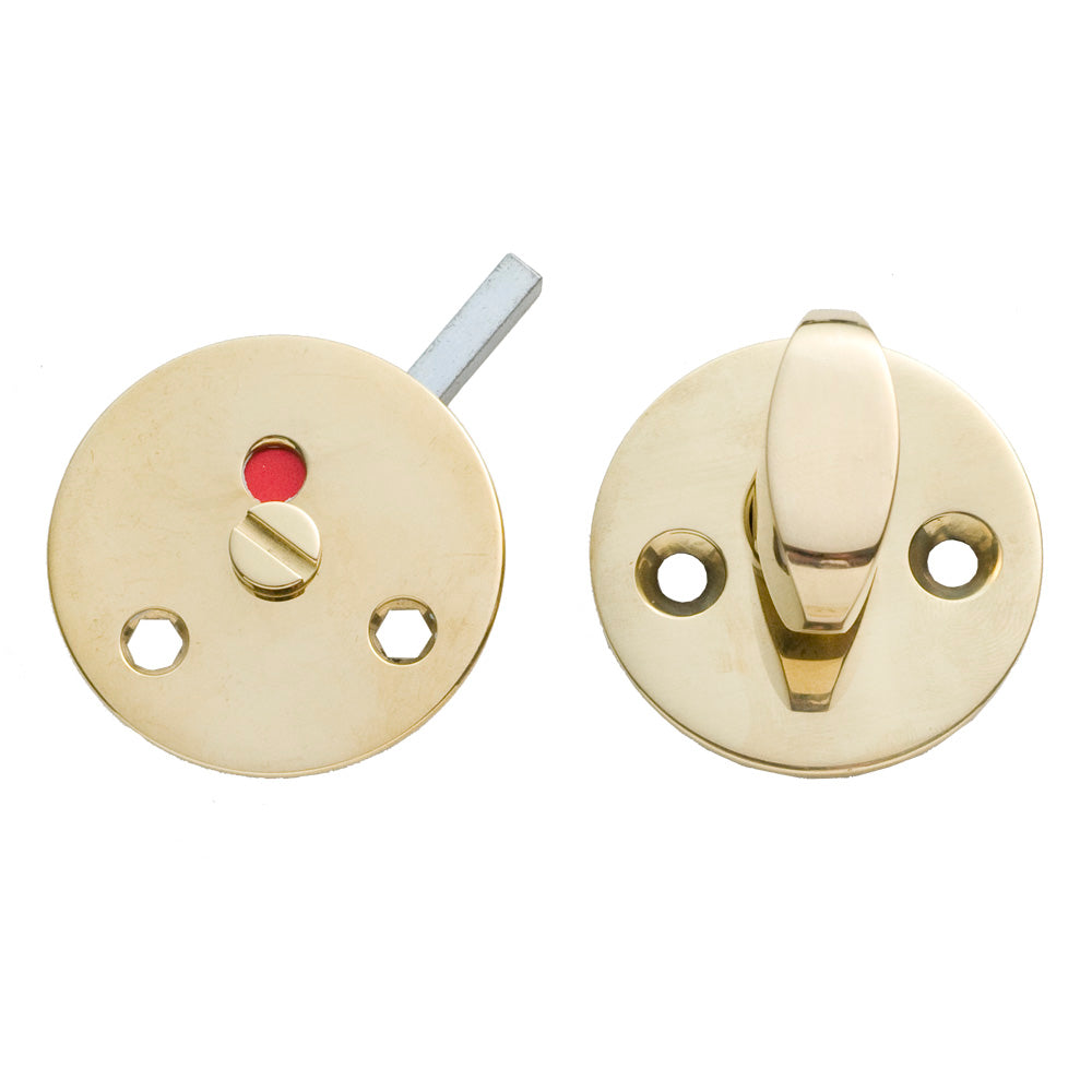 Toiletbesætning AW Plan, poleret blank messing uden lak • KYNER & Co