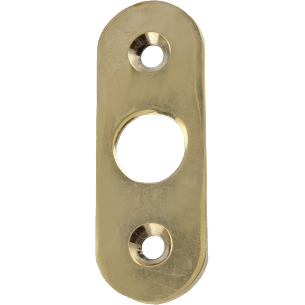 Roset smalprofil plan, poleret messing uden lak • KYNER & Co