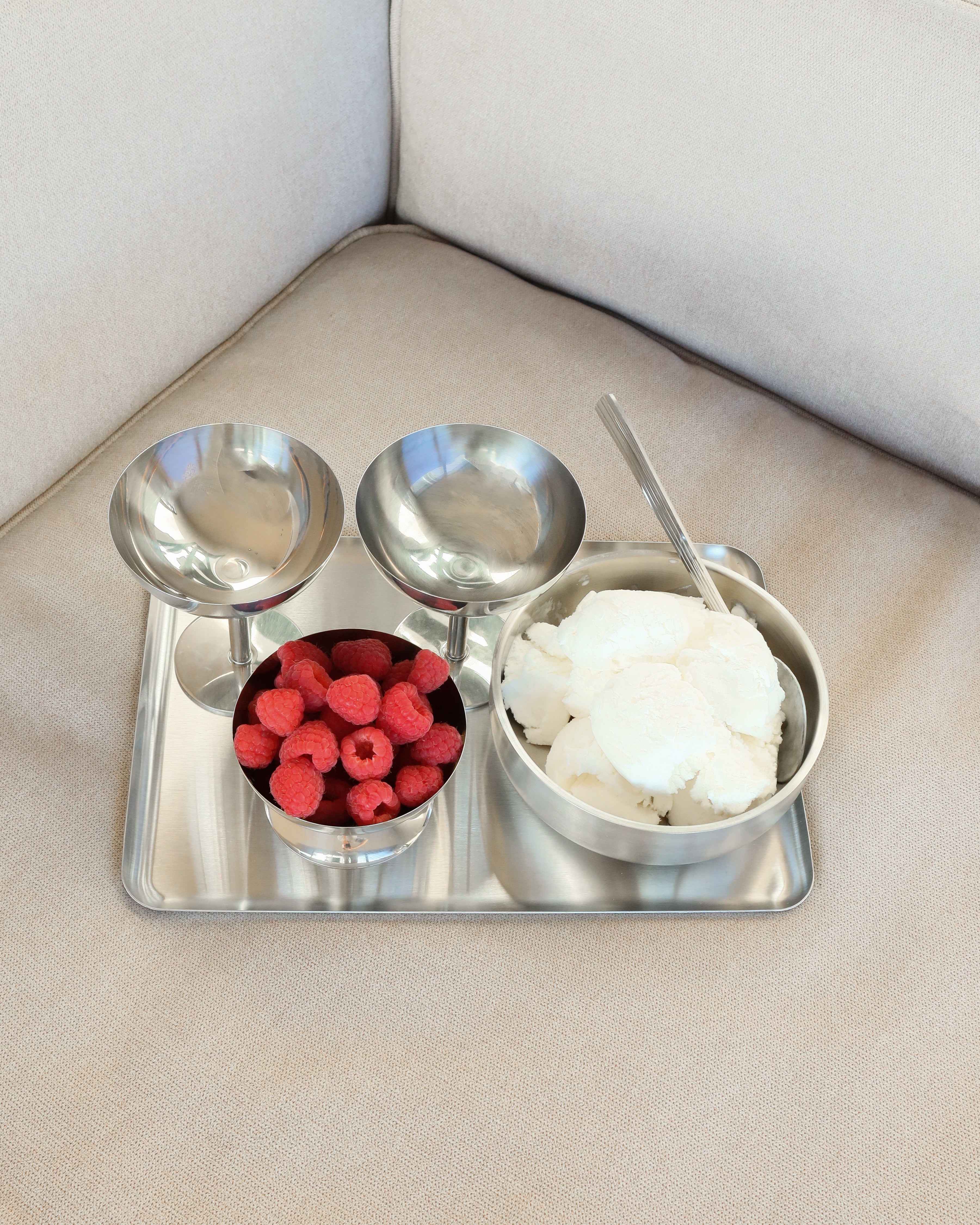 Isbæger i rustfrit stål, lavt • NICHBA