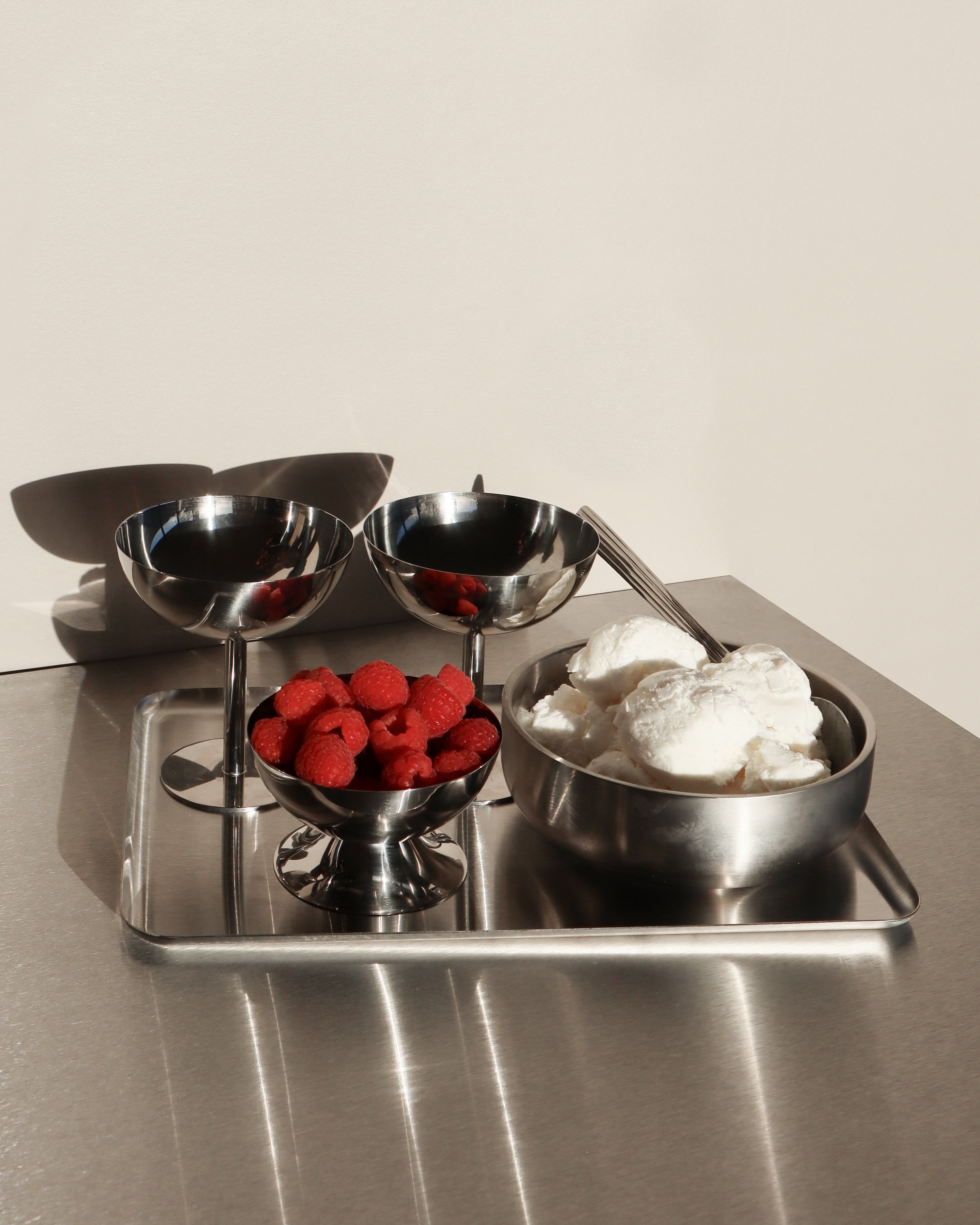 Isbæger i rustfrit stål, højt • NICHBA