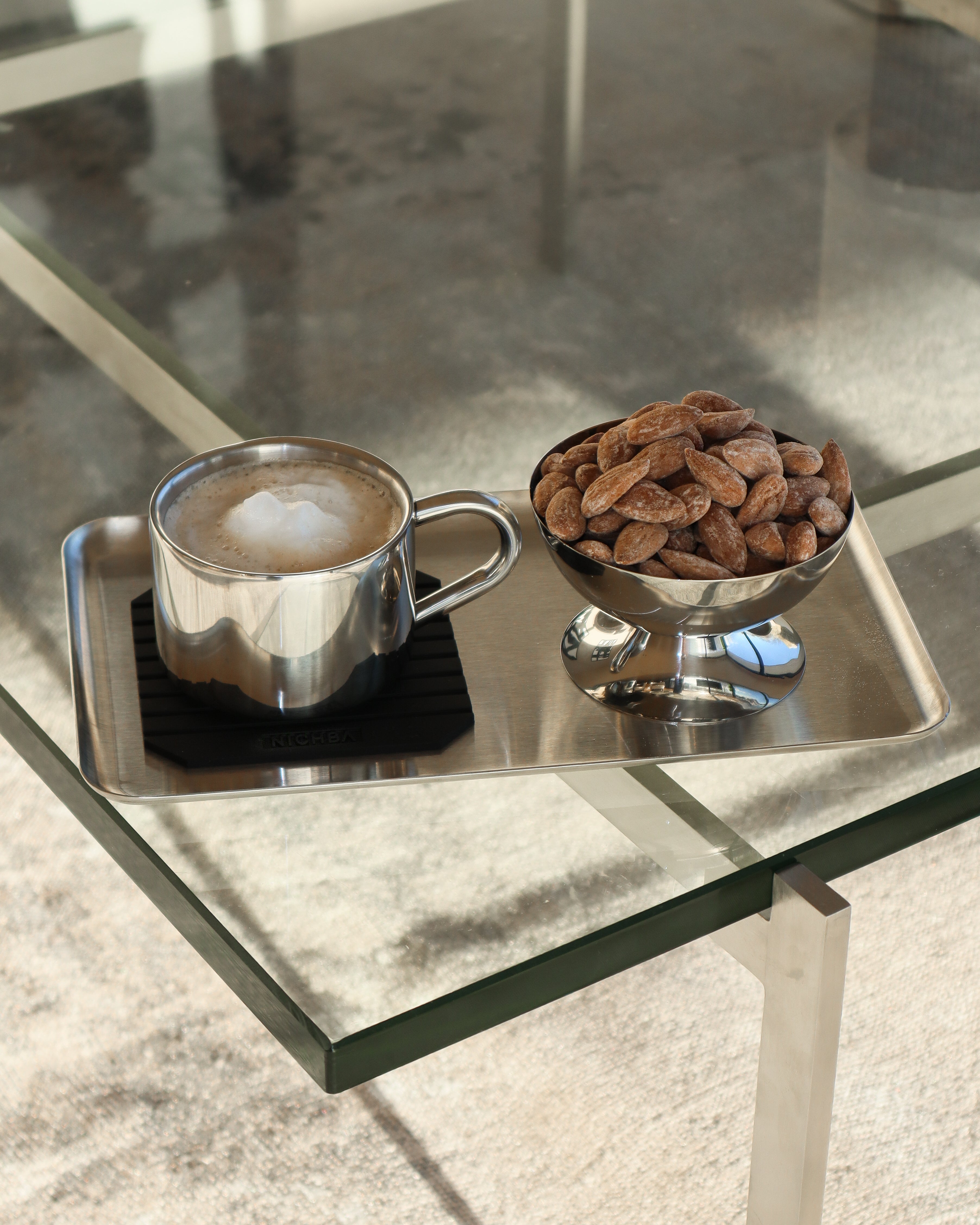 Kaffesæt Cappuccino TRIO rustfrit stål • NICHBA