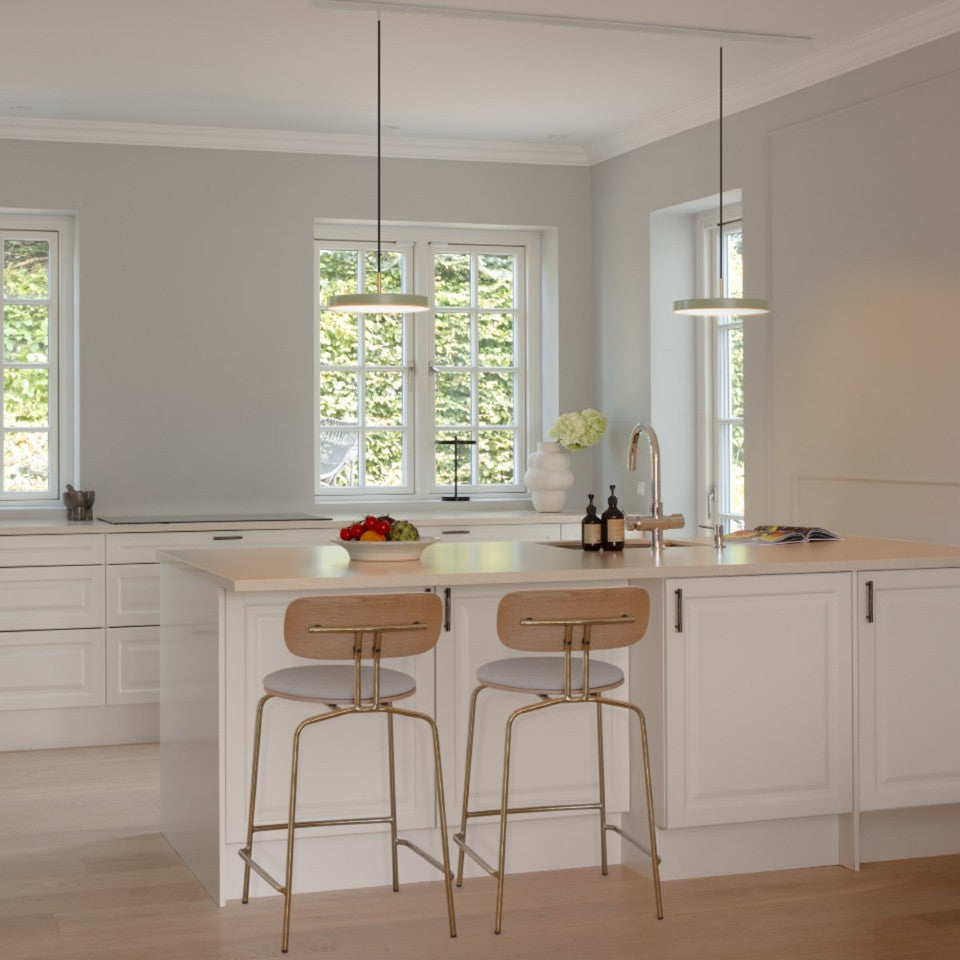 Asteria Plus pendel, oliven og messing • UMAGE