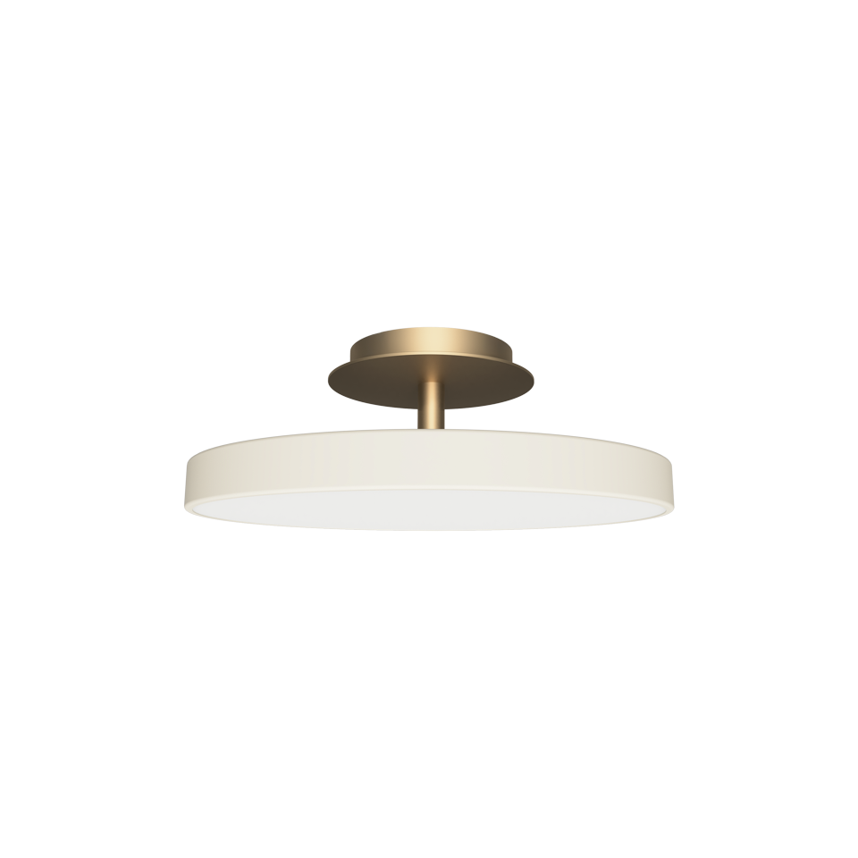 Asteria Up Plus loftlampe, hvid og messing • UMAGE