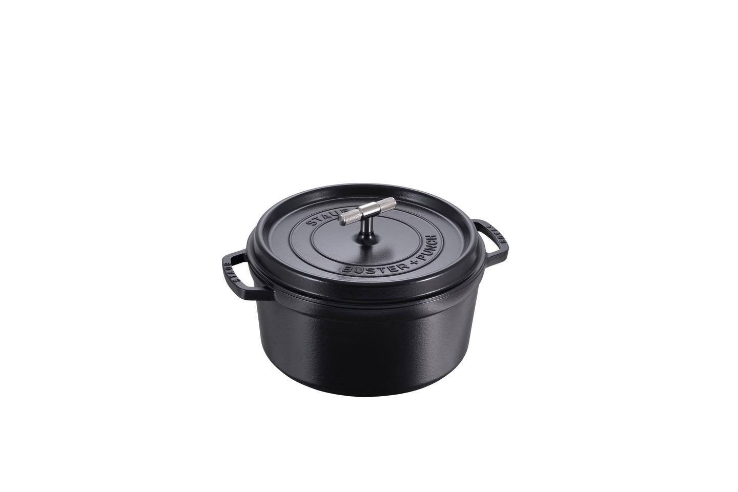 Cocotte gryde, sort/stål • Buster + Punch