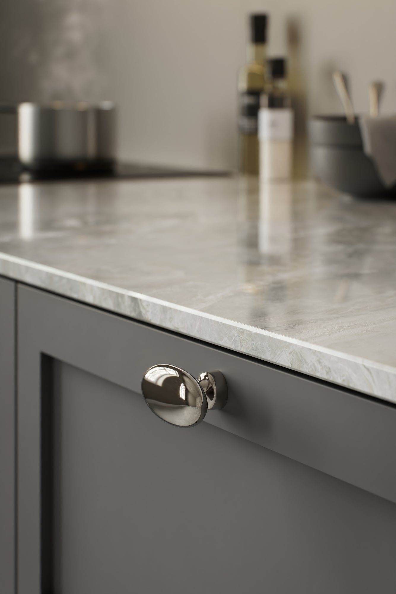 BARON T knop, blank nikkel • Furnipart