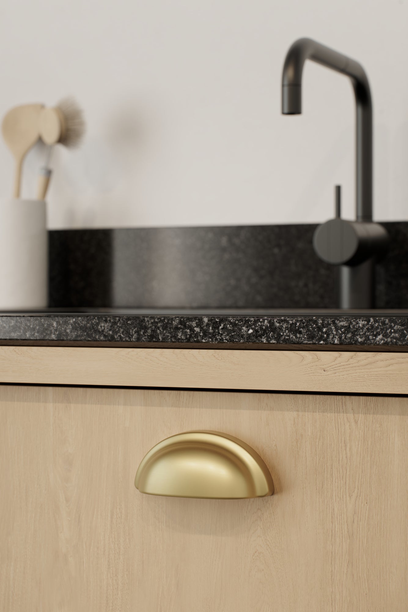 BARON greb, børstet guld finish • Furnipart