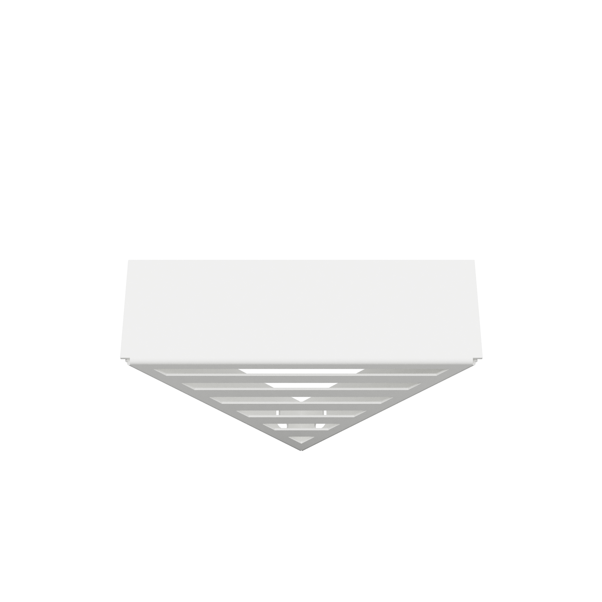 Brusehylde hjørne, hvid • NICHBA