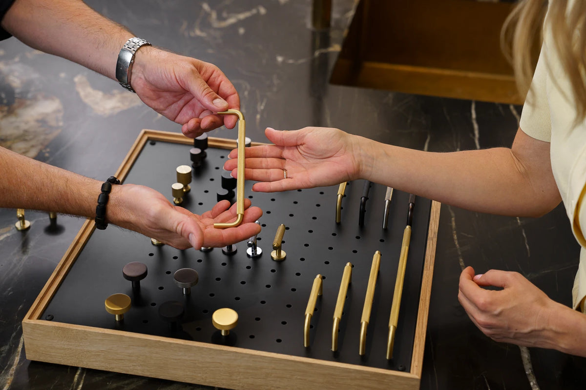 Østerbro Küchengriff mit Diamanträndelung in Bronze-/brünierter Messingoptik • Chr. Jørgensen