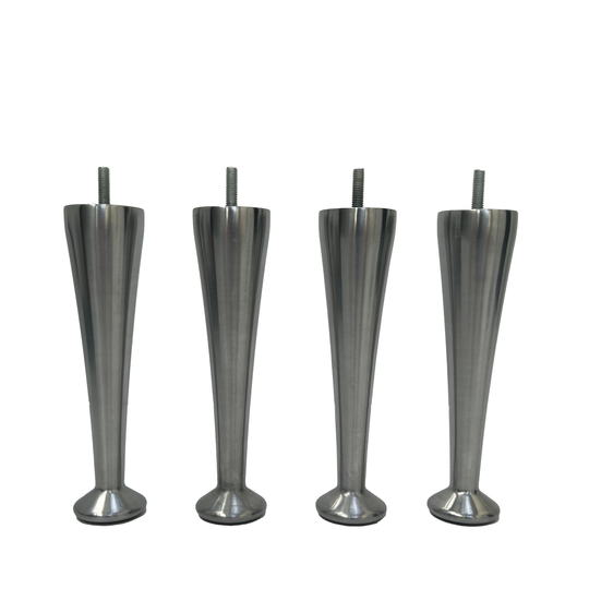 Sengeben / sofaben CHAMP, rustfrit stĂĽl look (4 stk.)