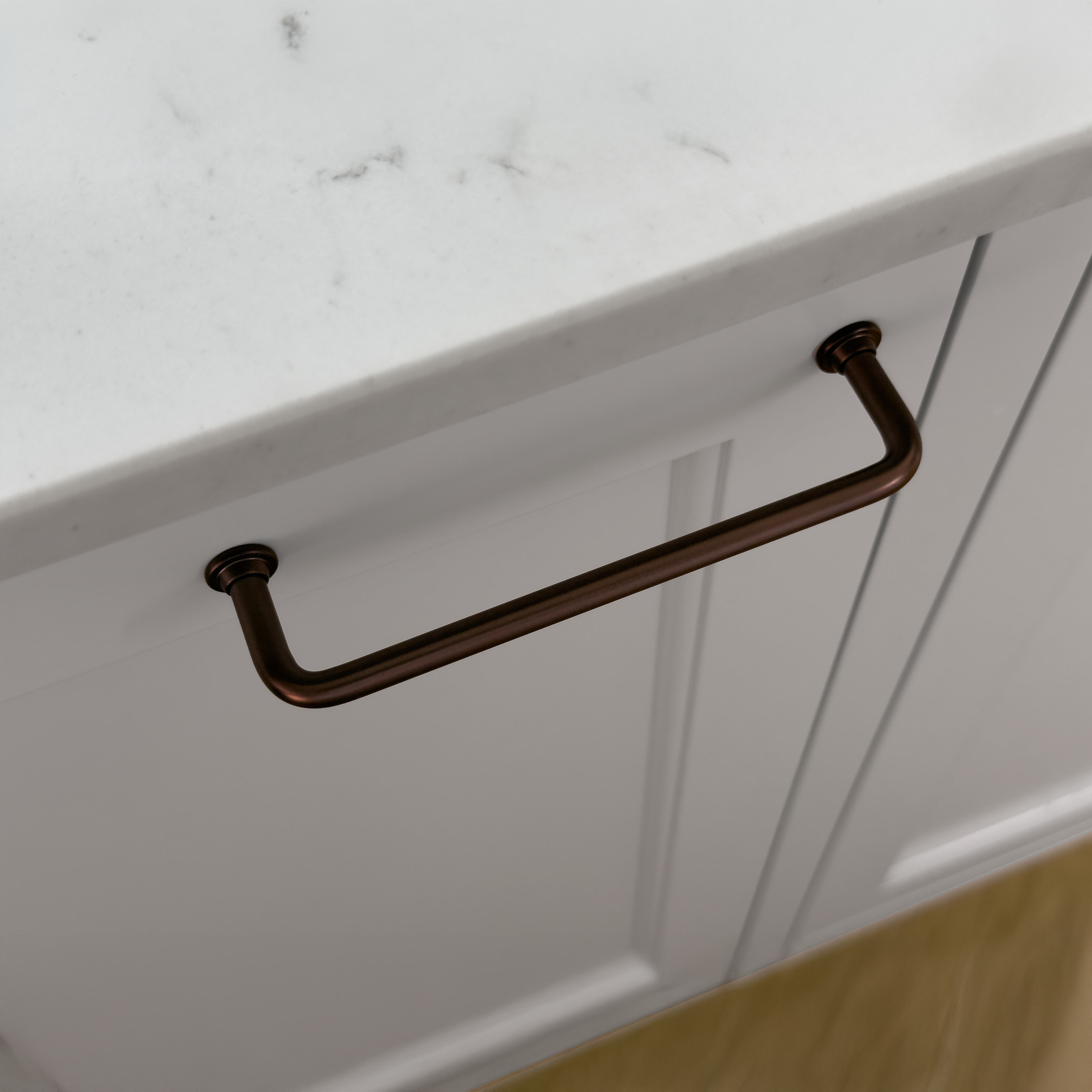 Frederiksberg • Køkkengreb, bruneret messing