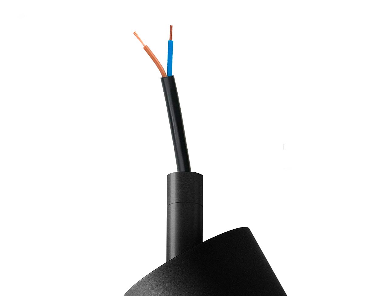 Patrone loftspot til skinne, sortbruneret messing • Thorup Copenhagen