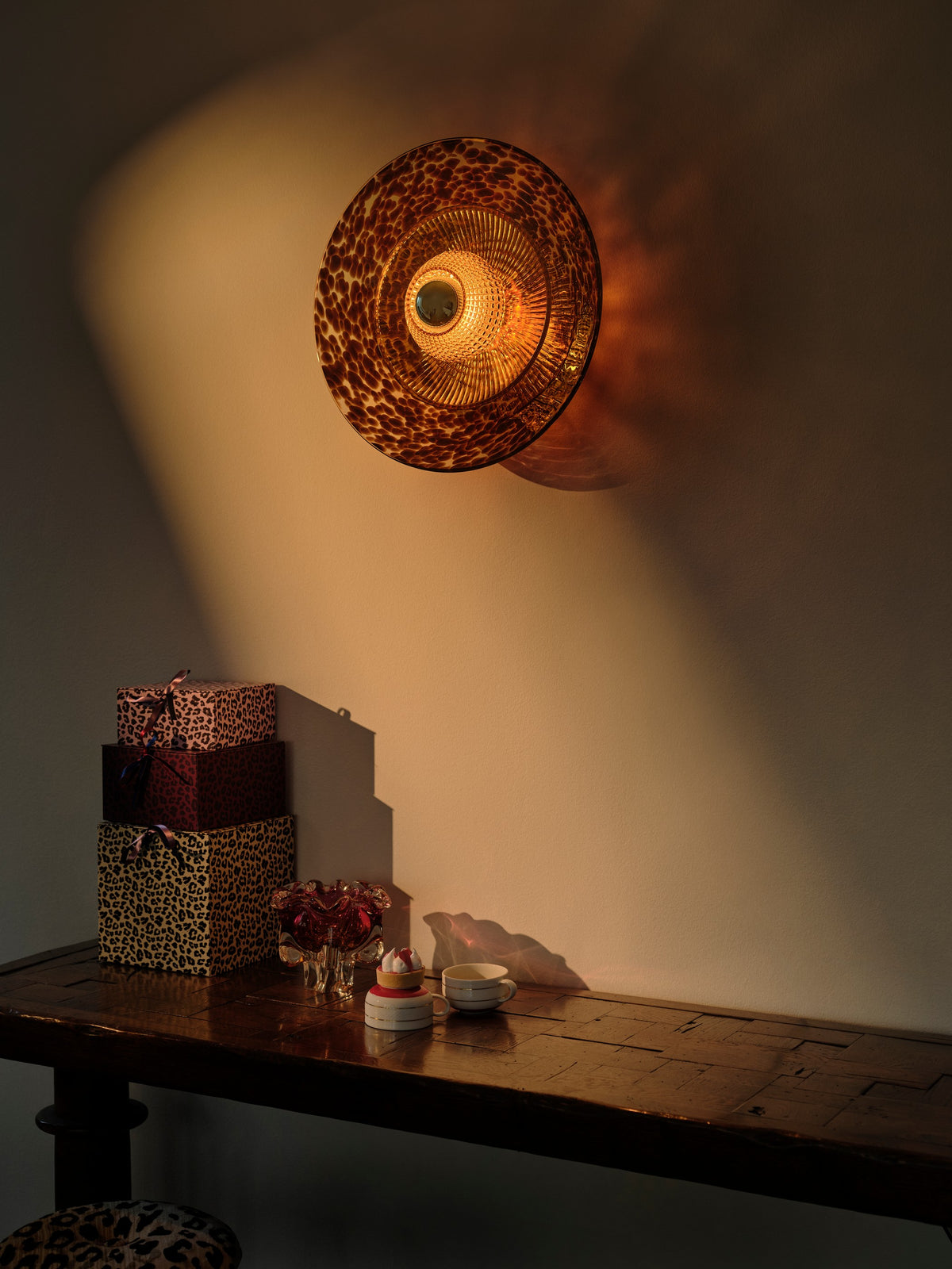 Disco Rama Wandleuchte, Braun • Design by Us