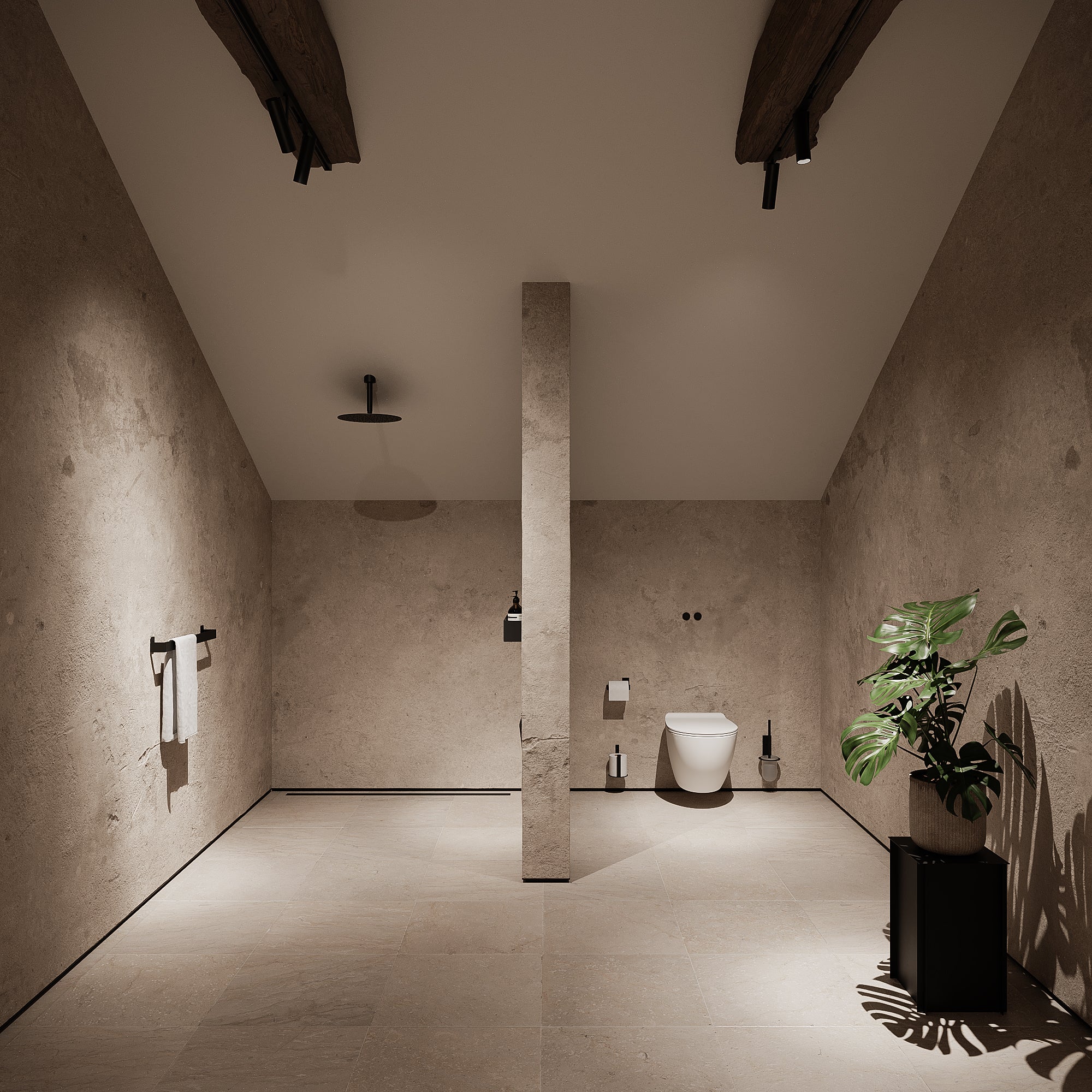 Ekstra toiletrulleholder (reserve), sort • NICHBA