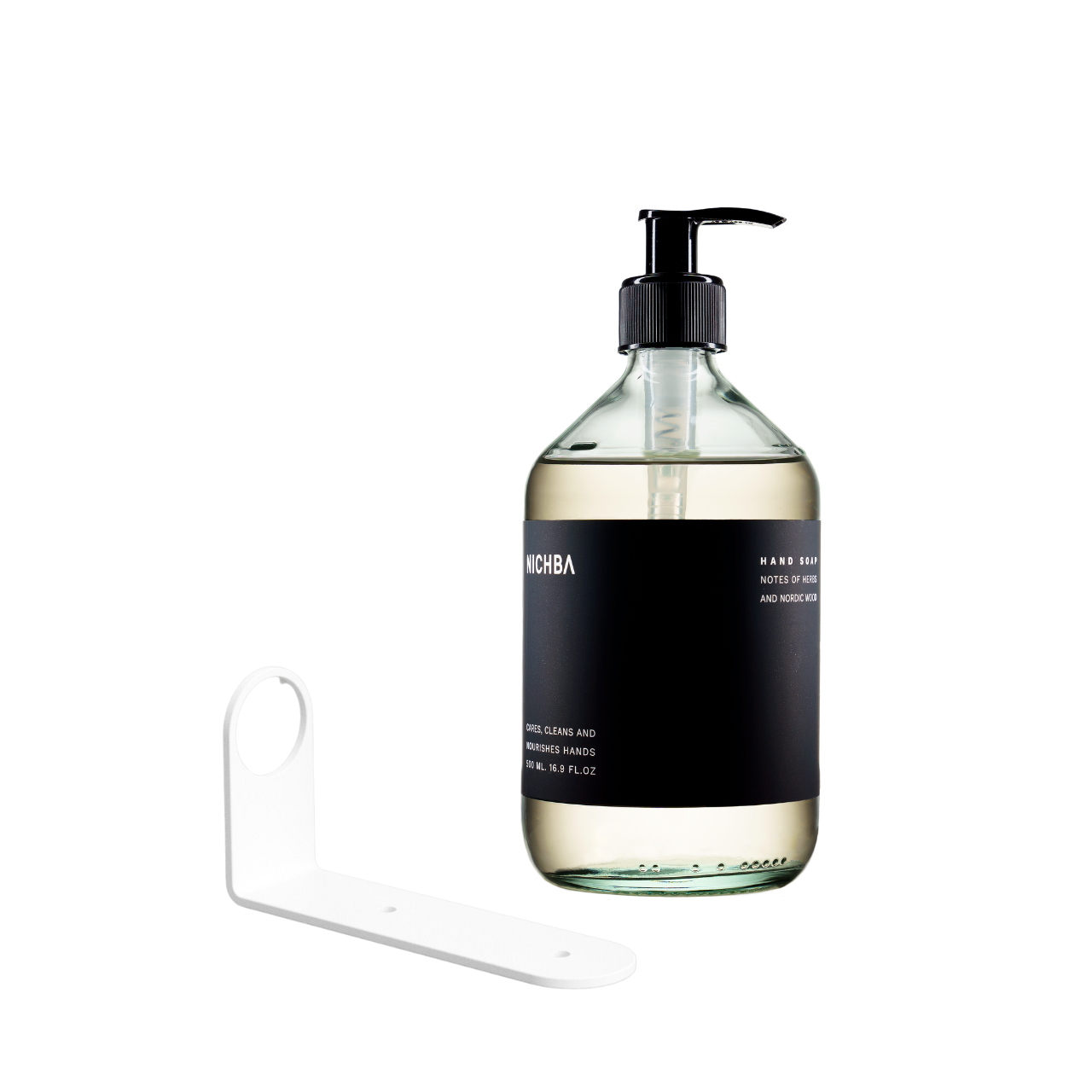 Sæbeholder, hvid • NICHBA