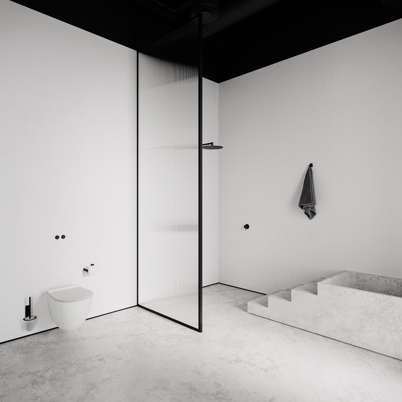 Toiletbørste, sort • NICHBA