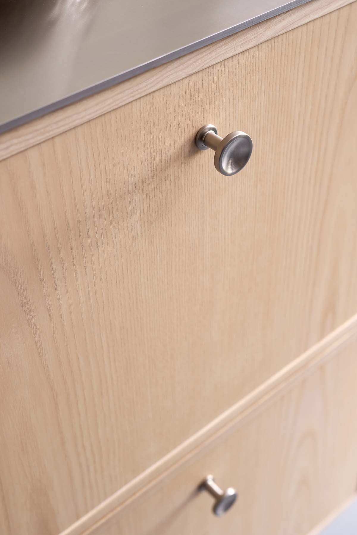 CHATEAU knop, zink, stål • Furnipart