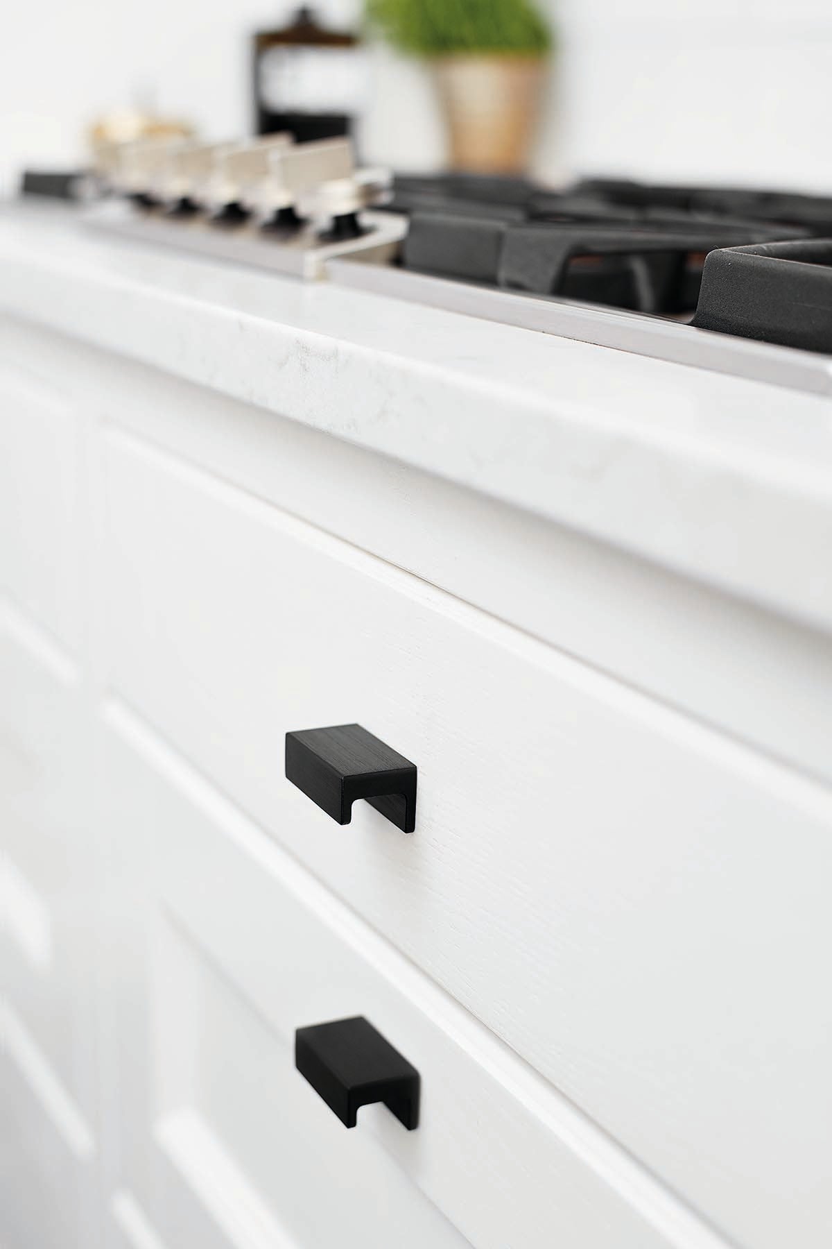 STATION knop, aluminium, sort • Furnipart