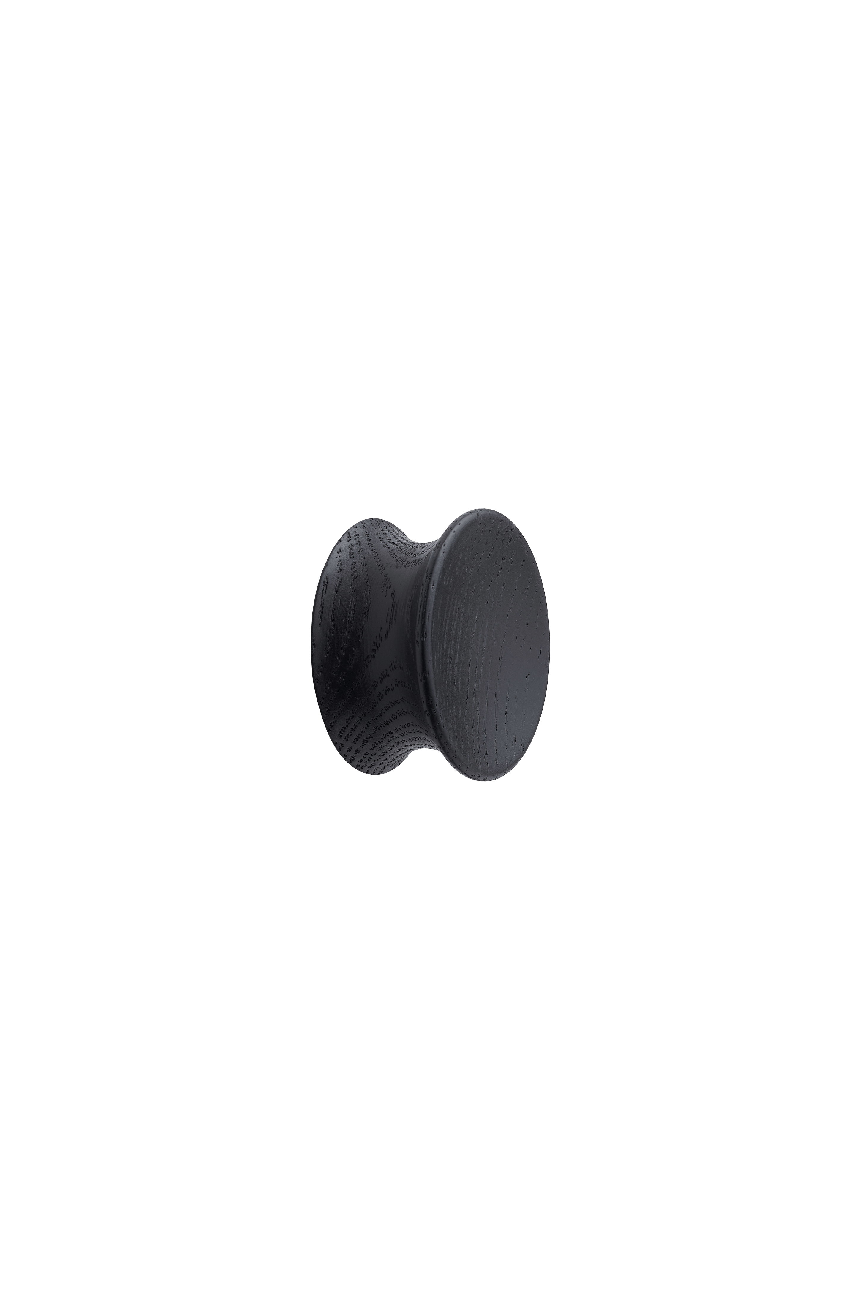 PULLEY knop, eg FSC 100%, sort • Furnipart
