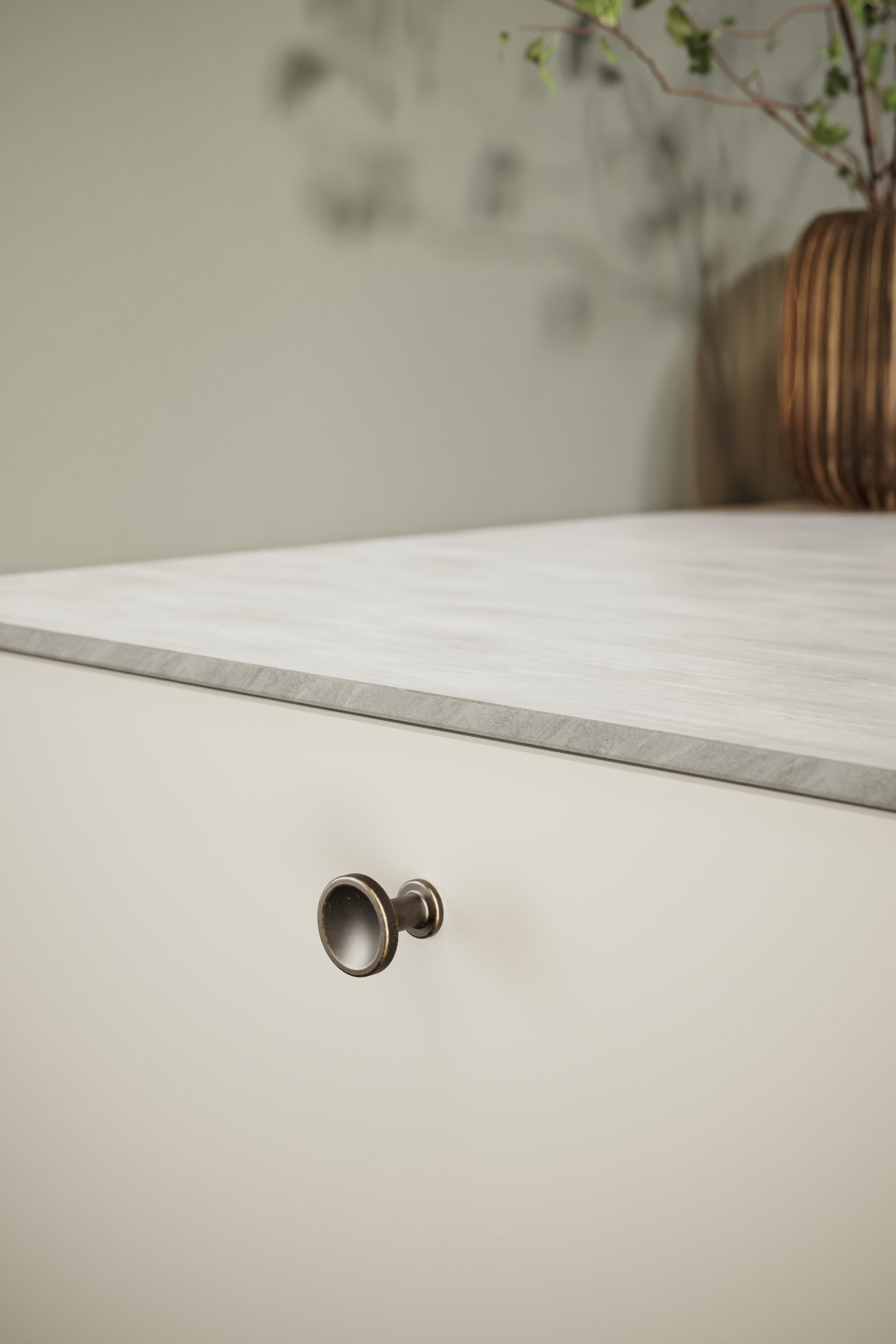 CHATEAU knop, zink, antik • Furnipart