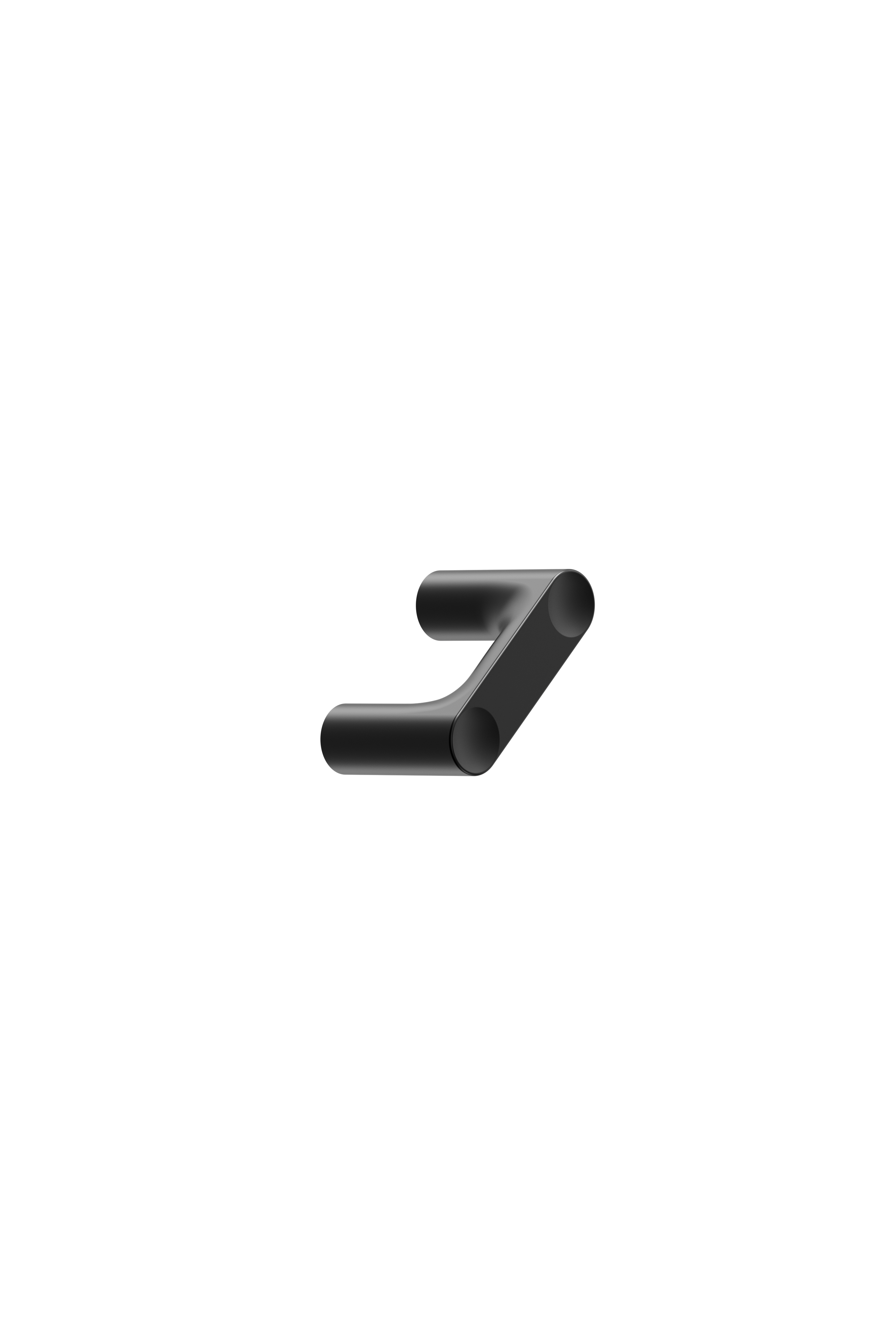 PUNTO knop, zink, sort • Furnipart