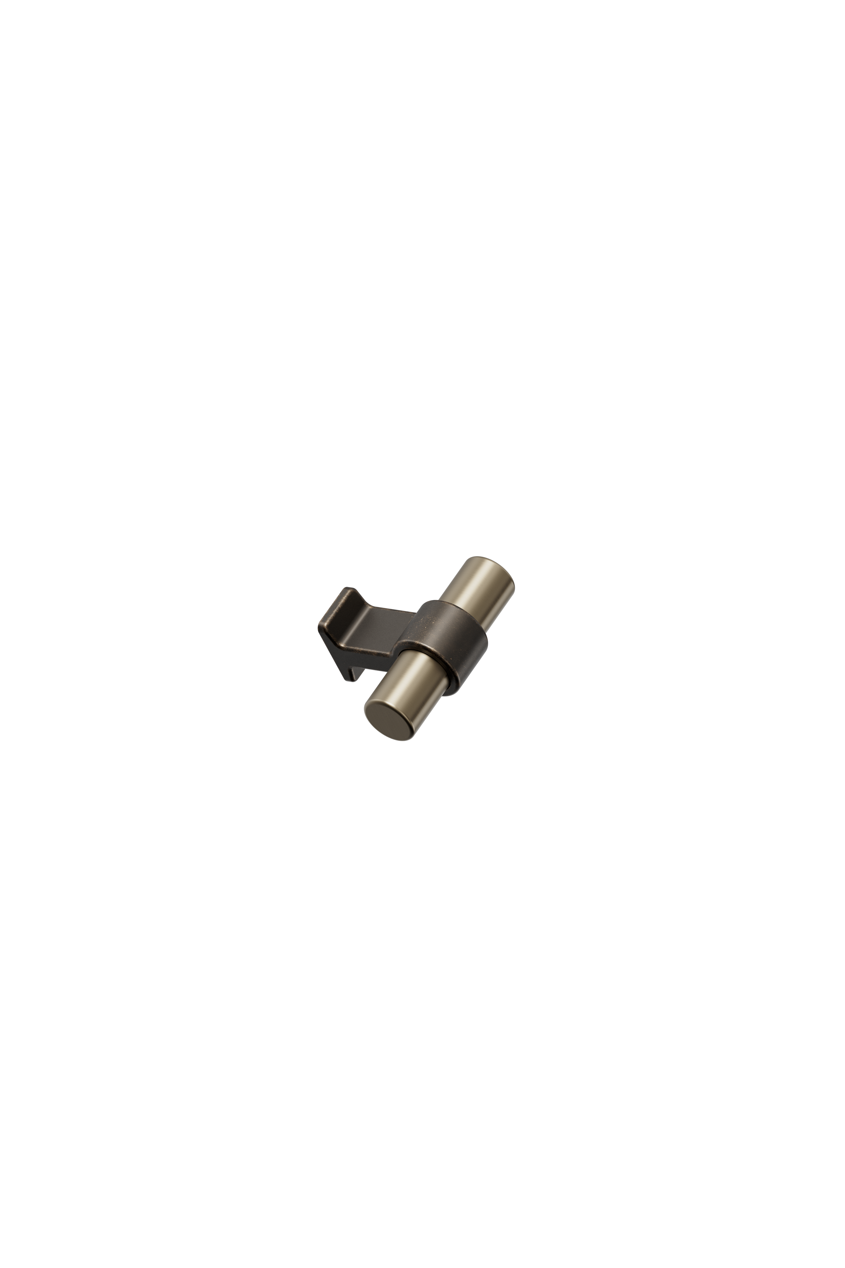 BOND knop, aluminium og zink, antik og messing • Furnipart
