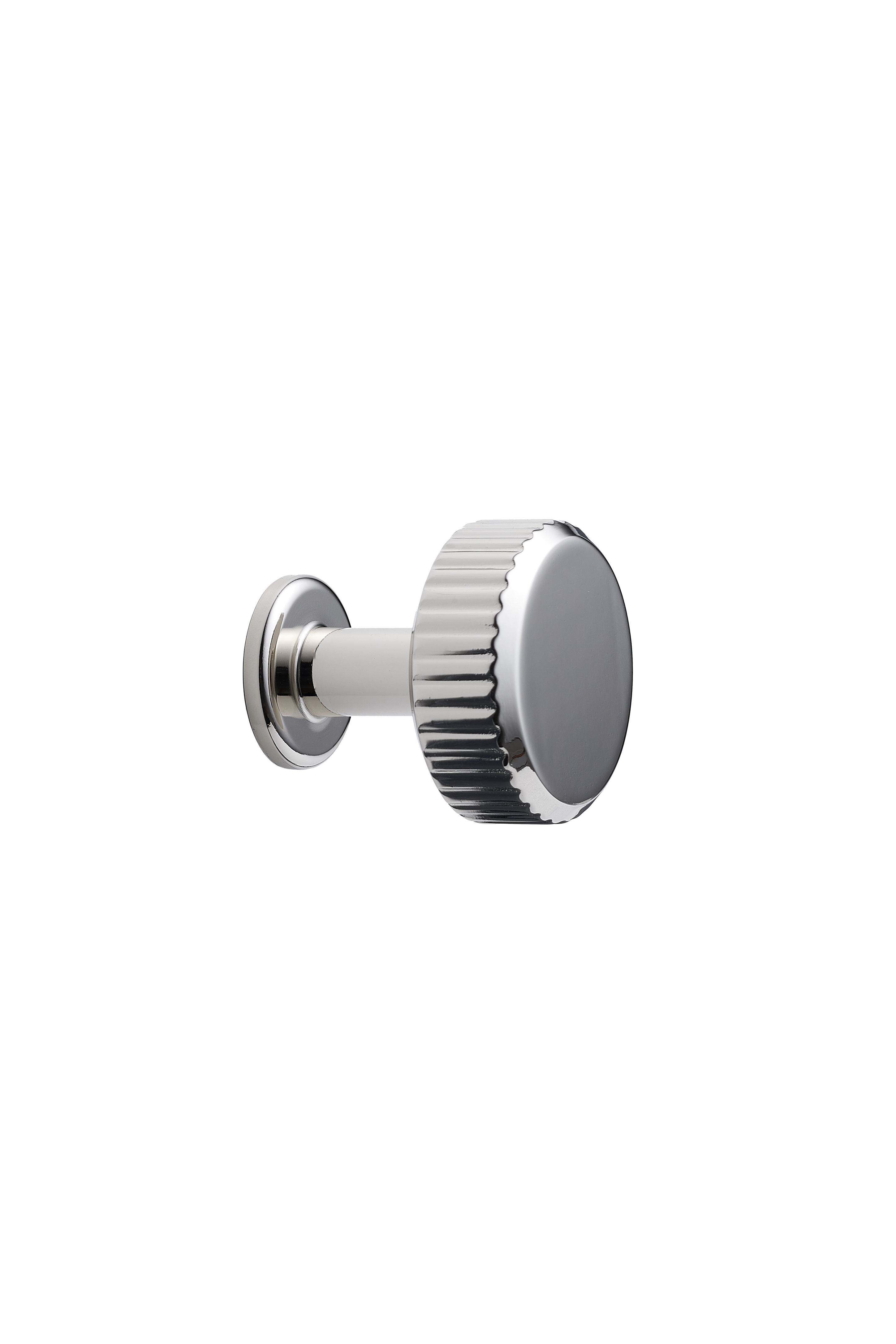 VILLA ROUND knop, zink, krom • Furnipart