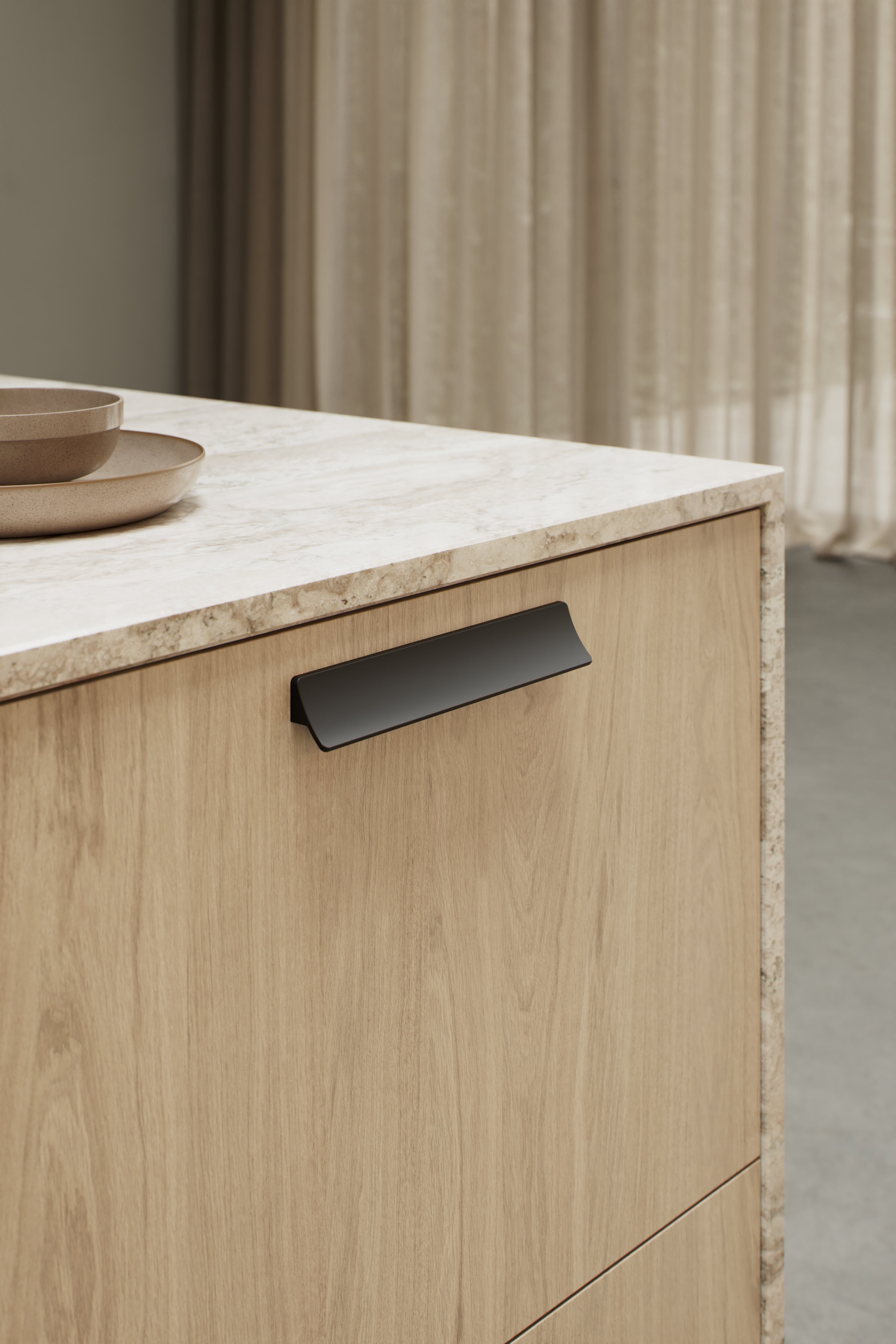 CIEL greb, aluminium, sort • Furnipart