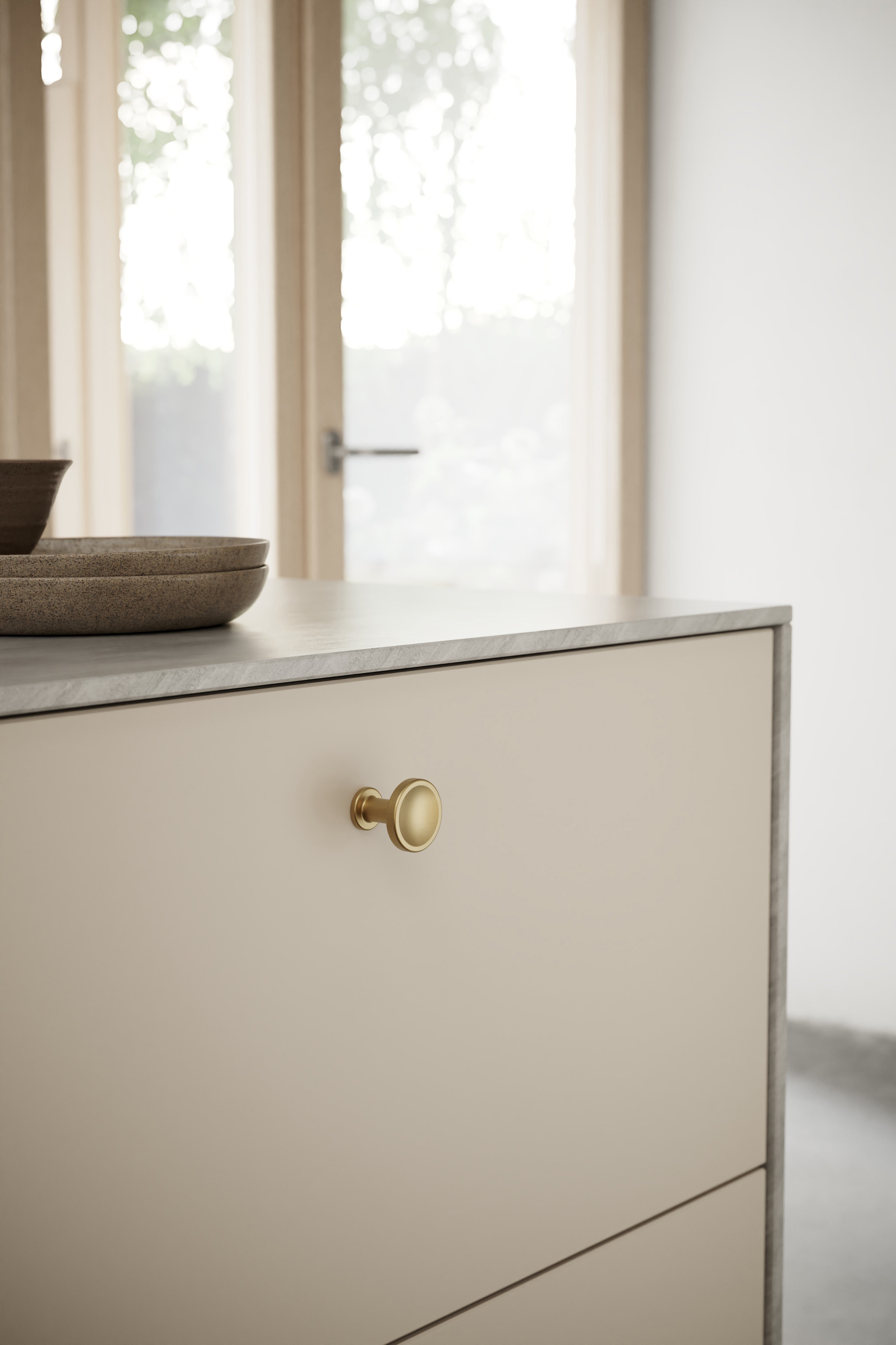 CHATEAU knop, zink, messing • Furnipart