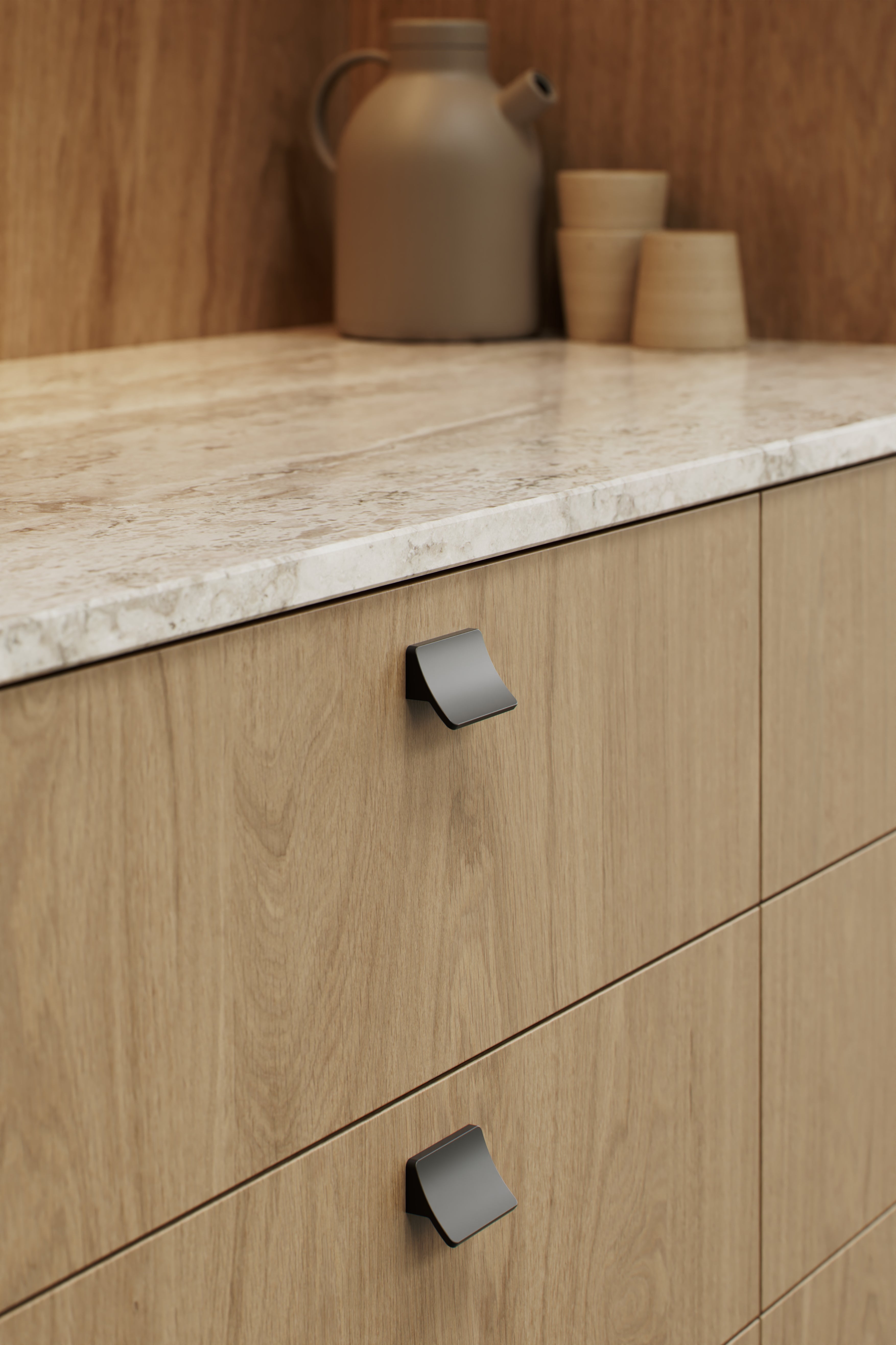 CIEL greb, aluminium, sort • Furnipart