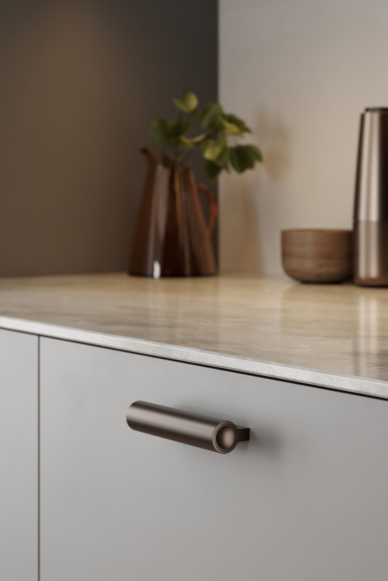 LUCENTE greb, mat bronze • Furnipart