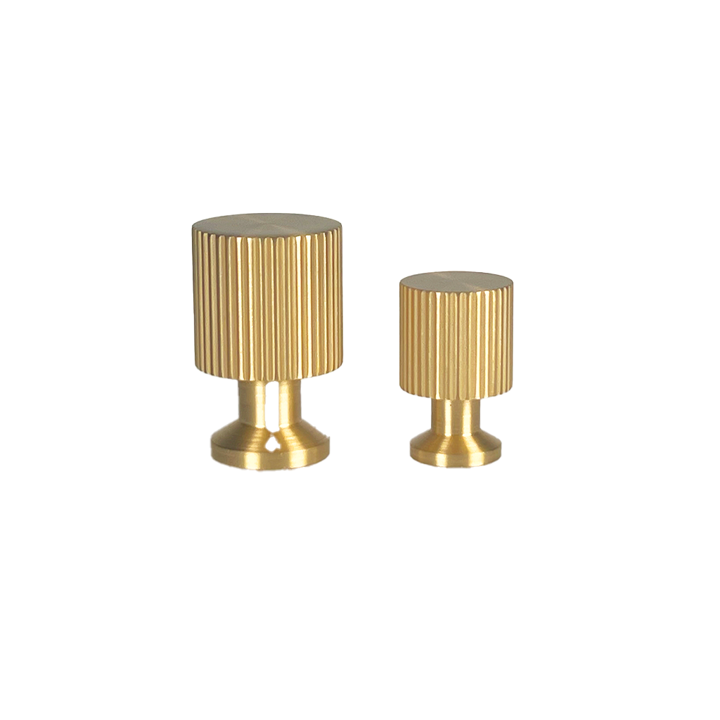 Marienlund møbelknop, 25 mm, børstet messing med lak • Chr. Jørgensen