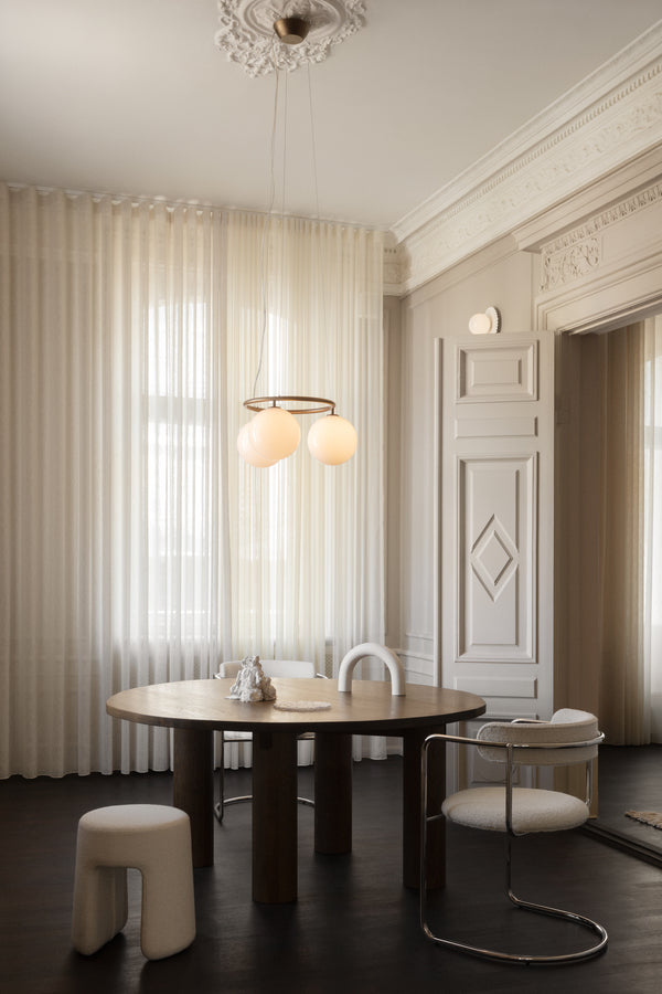 Miira 3 Circular lysekrone, dark bronze / opal • NUURA