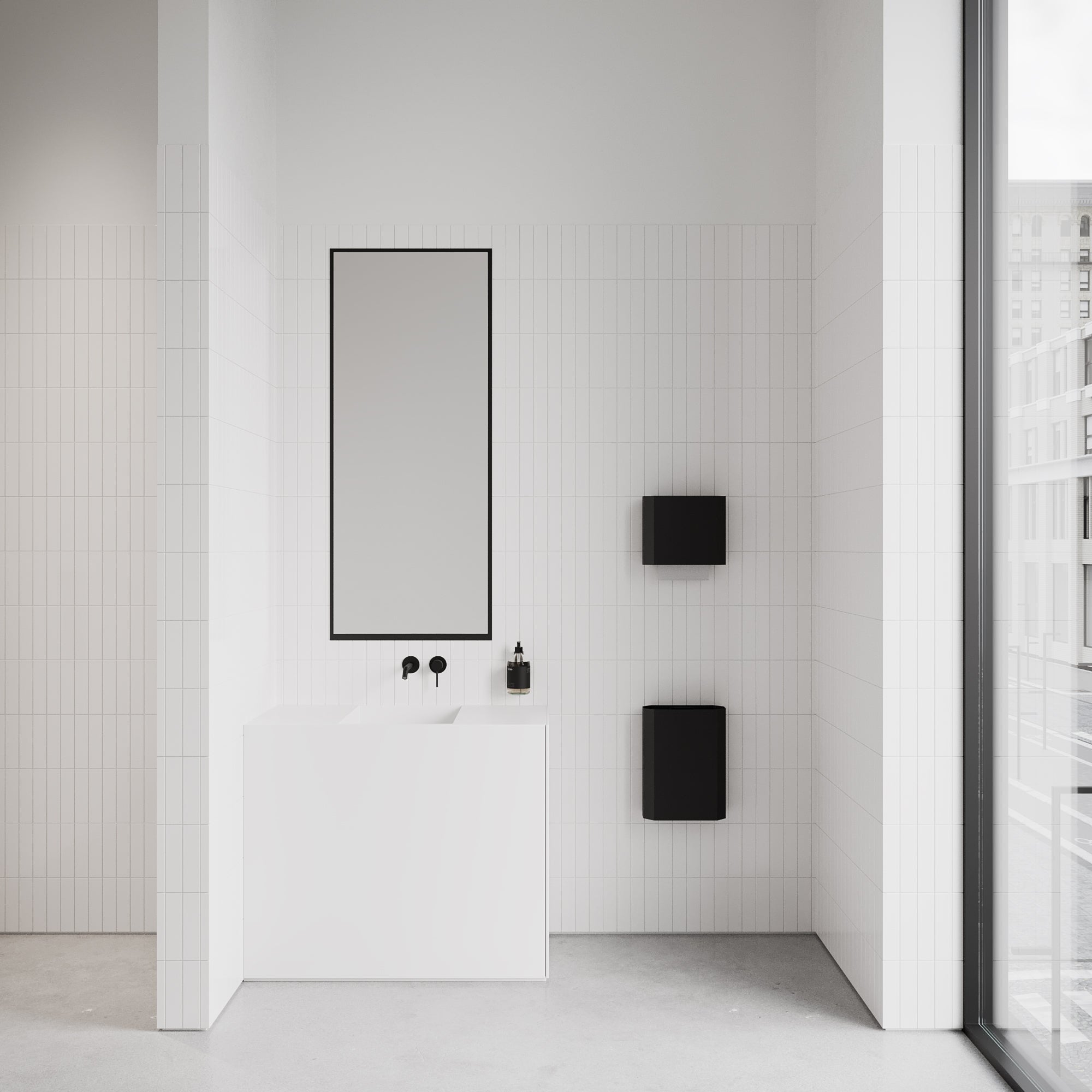 Papirspand i metal, sort • NICHBA