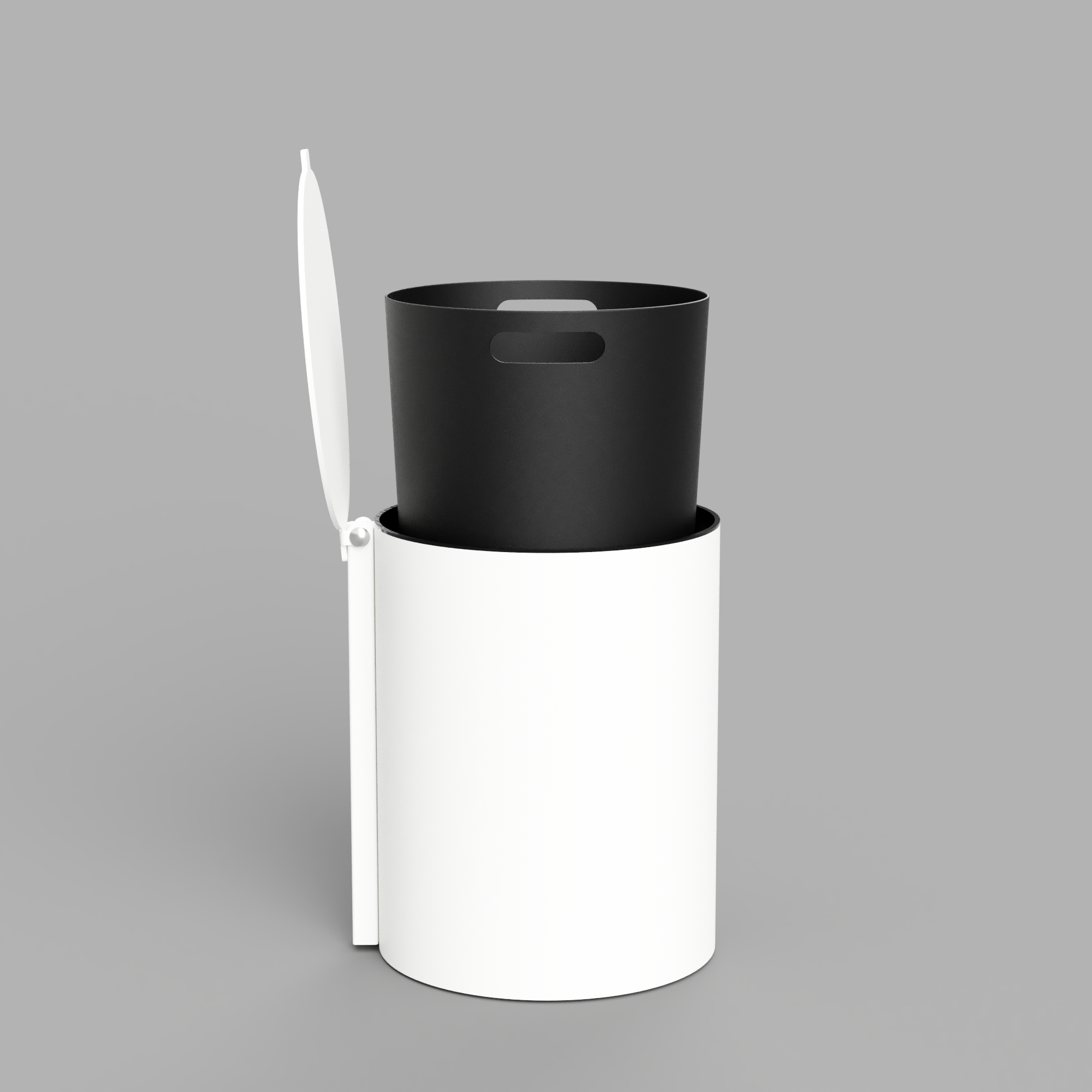 Toiletspand, hvid • NICHBA