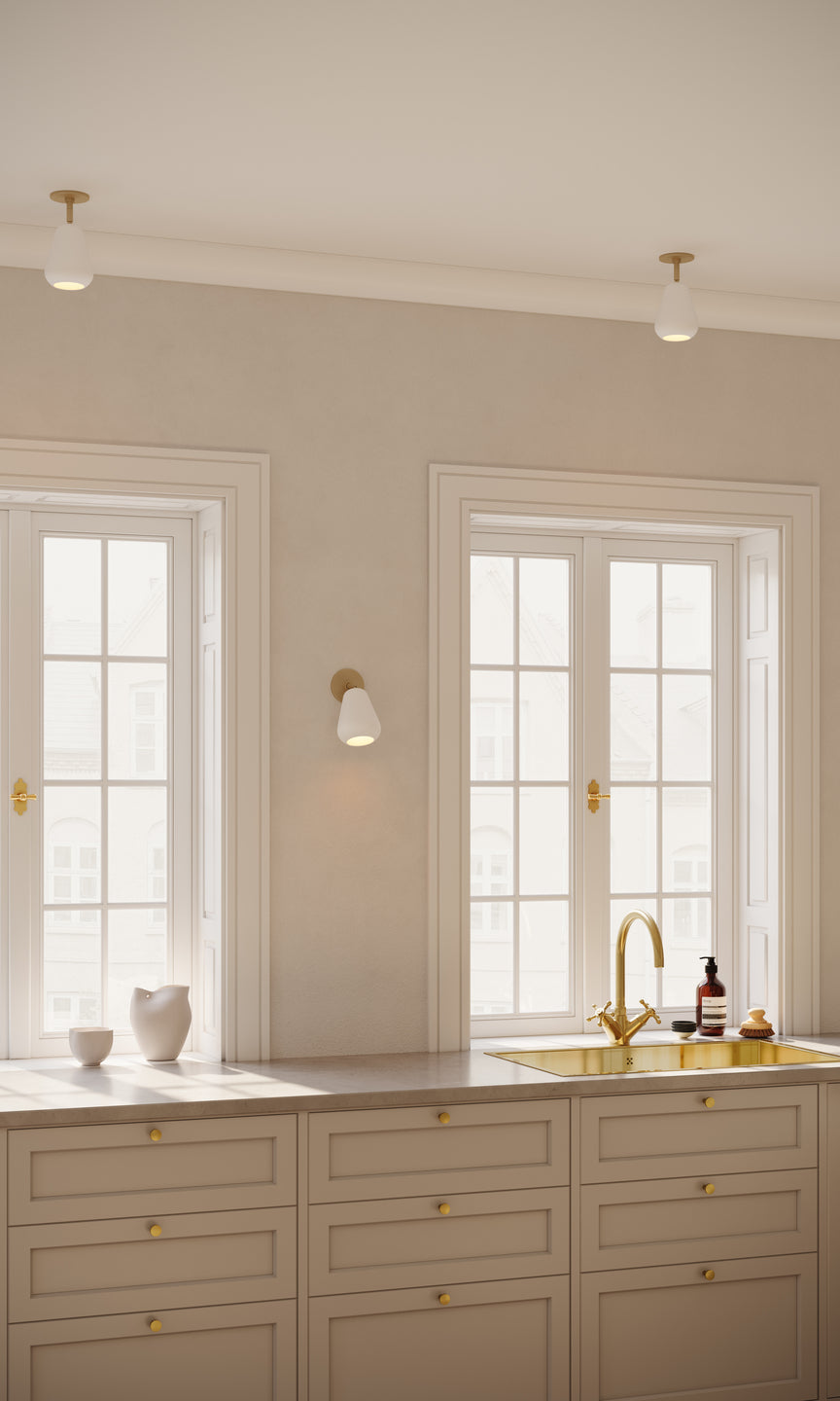 Anoli Spot Recessed indbygningsspot, nordic gold / hvid • NUURA