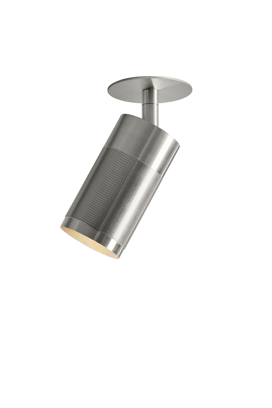 Patrone loftspot med dækplade - clip fit, rustfritt stål look • Thorup Copenhagen