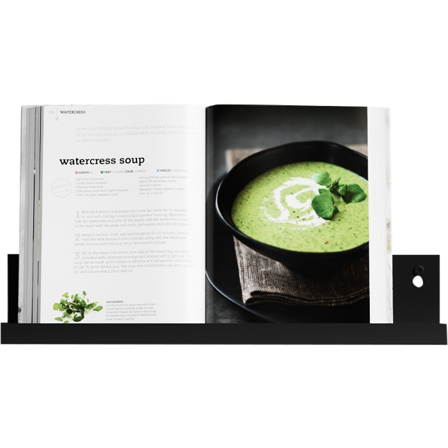 Væghylde L40, sort • NICHBA