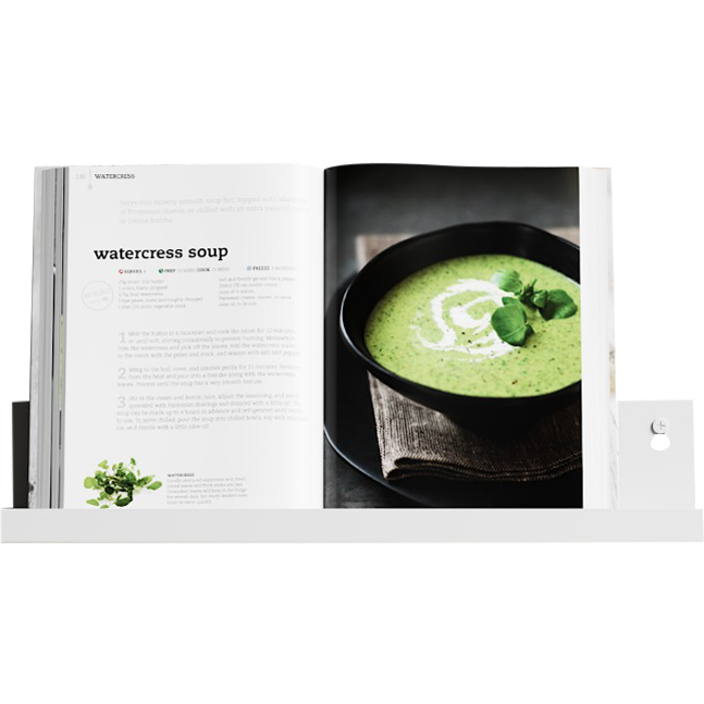 Væghylde L40, hvid • NICHBA