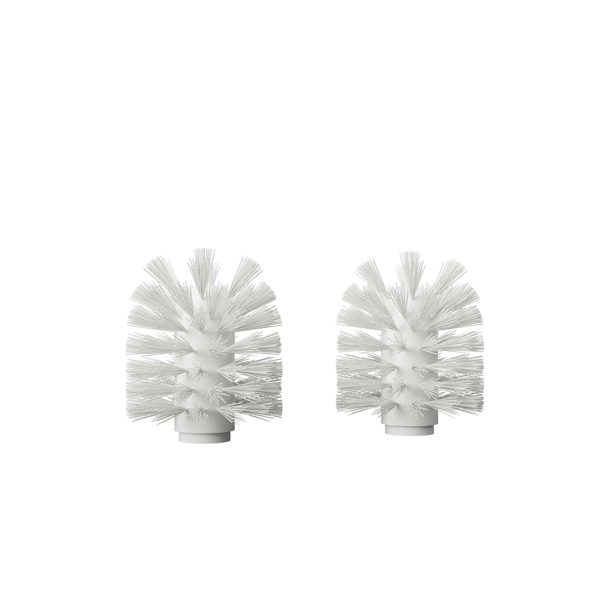 Toiletbørstehoved, hvid (2 stk.) • NICHBA