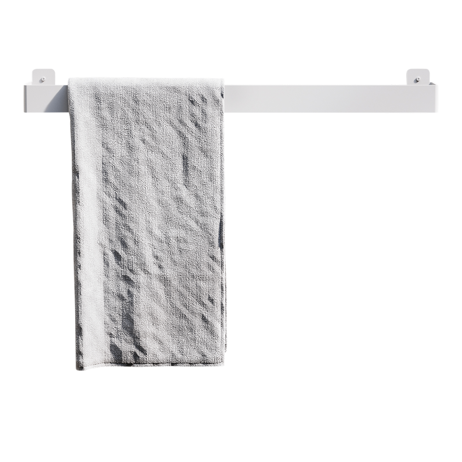 Håndklædeholder, hvid • NICHBA