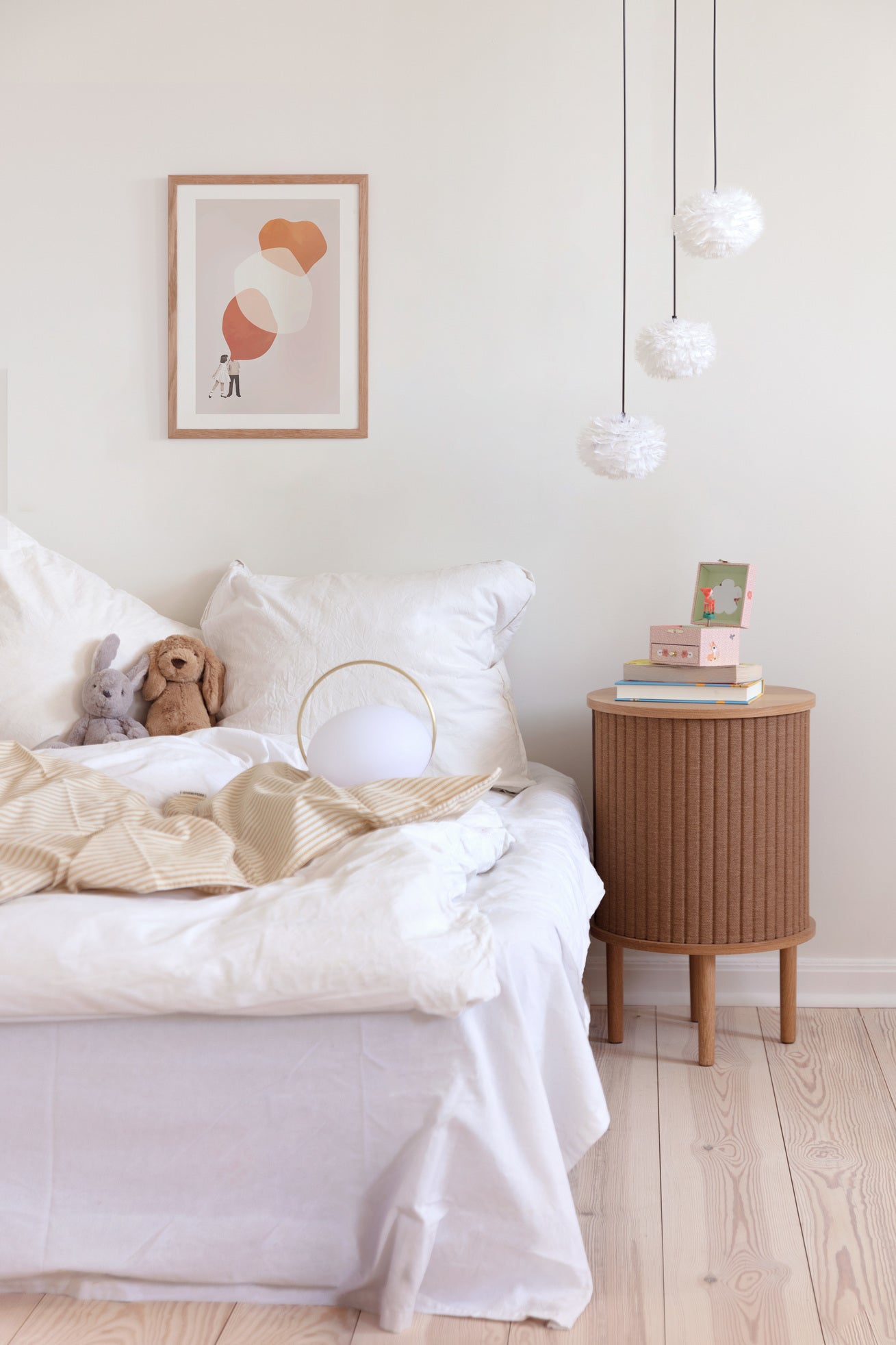 Eos Nano Cluster 3 pendel med roset mini, hvid og sort • UMAGE