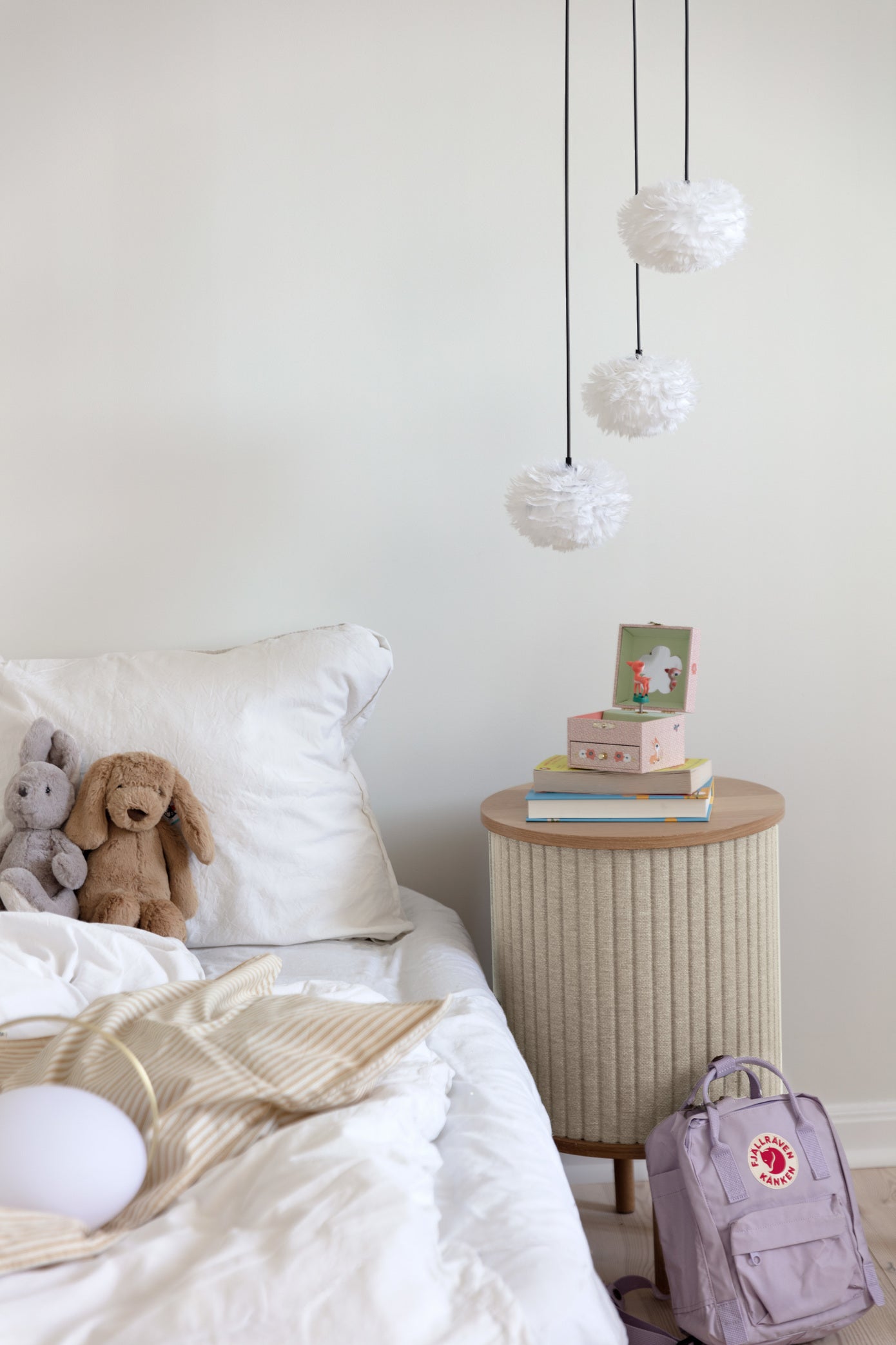 Eos Nano Cluster 3 pendel med roset mini, hvid og sort • UMAGE