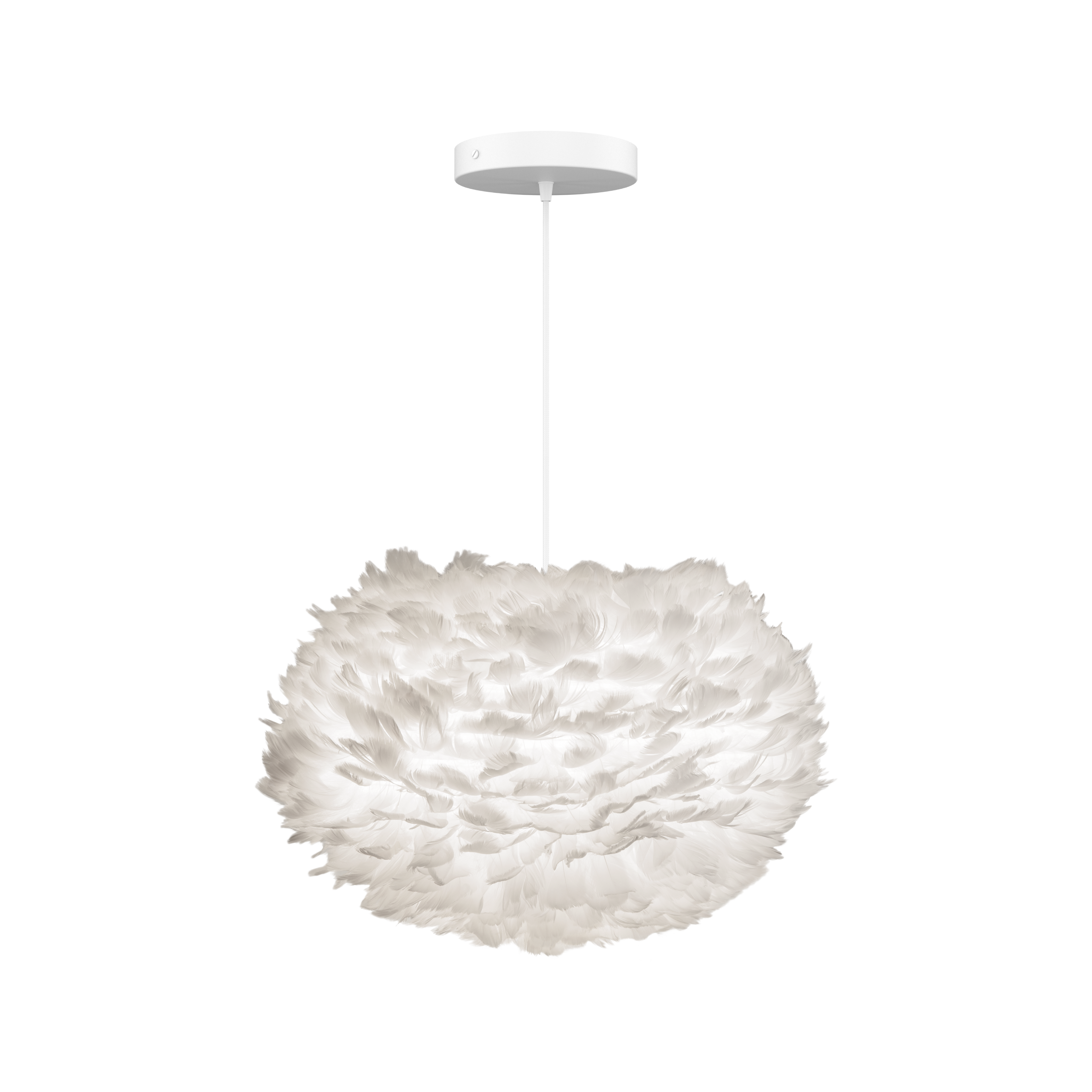 Eos pendel med roset, hvid • UMAGE