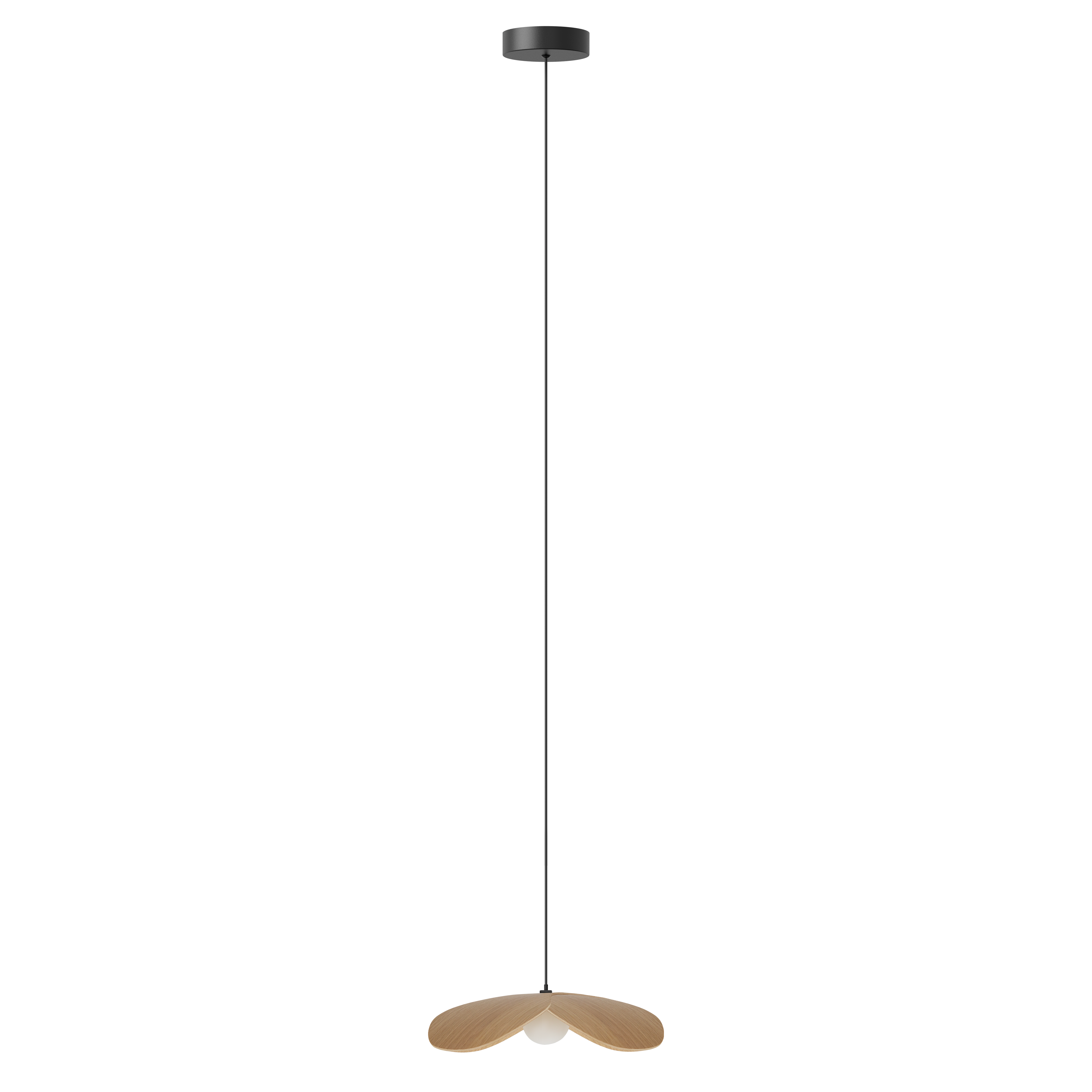 Forget Me Not pendel med roset, egetræ • UMAGE