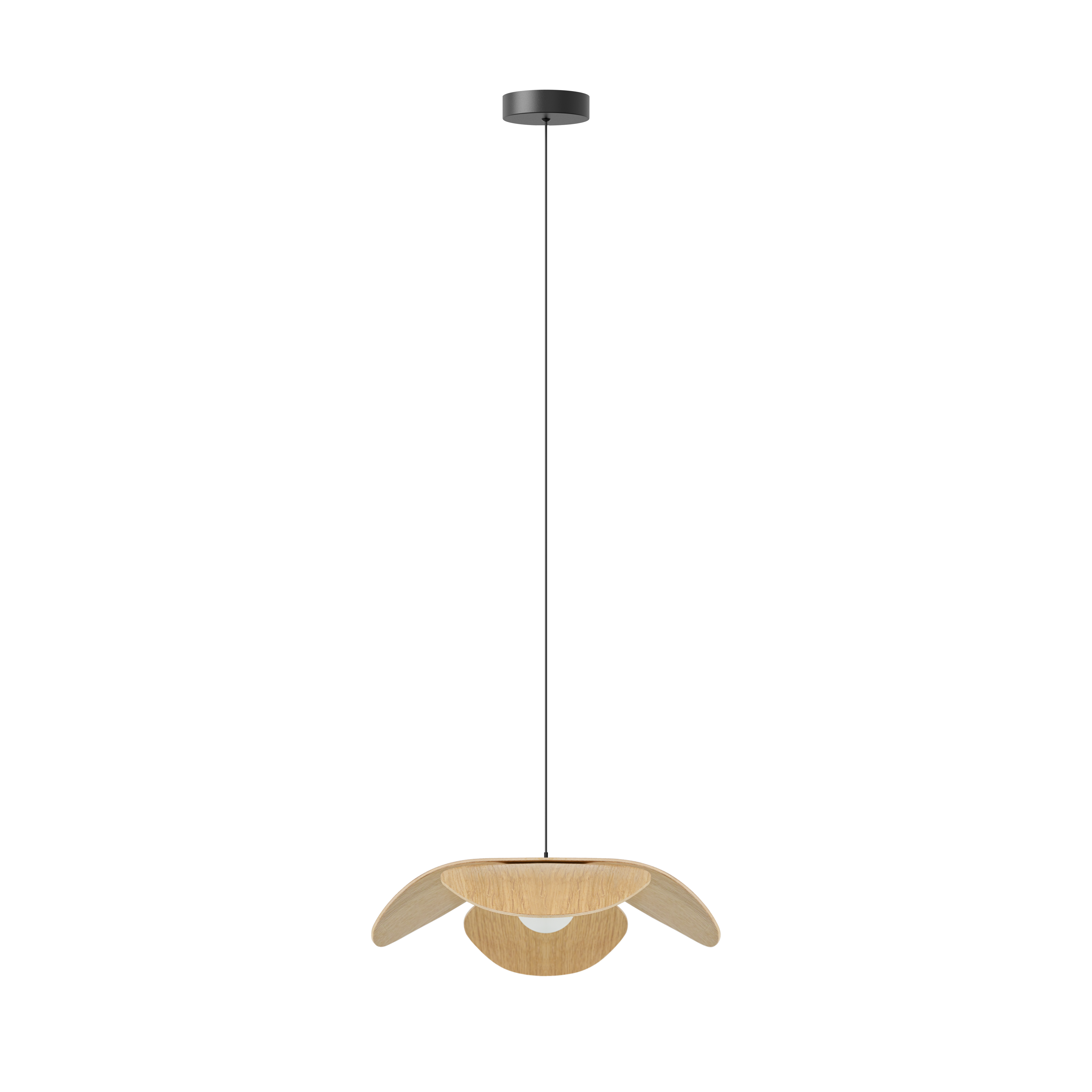 Forget Me Not pendel med roset, egetræ • UMAGE