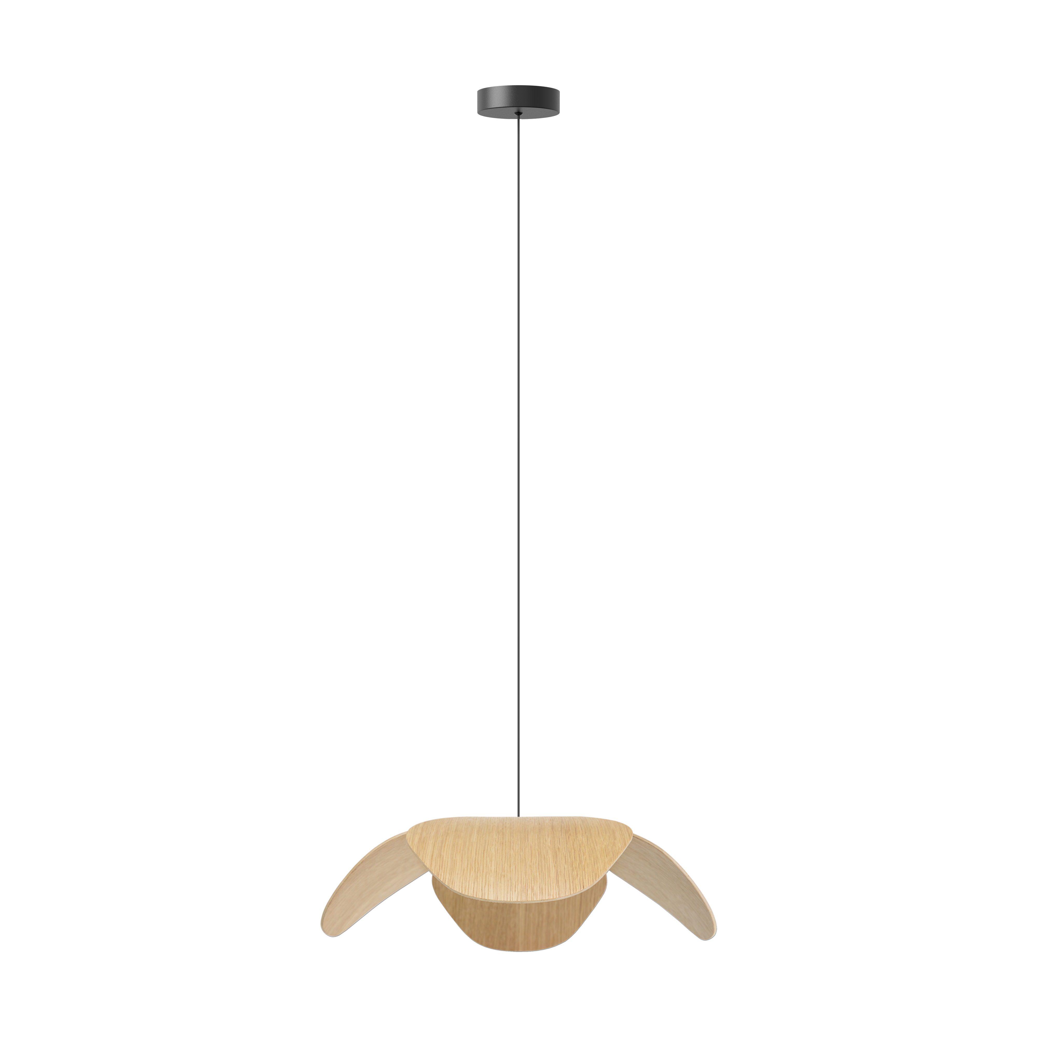 Forget Me Not pendel med roset, egetræ • UMAGE