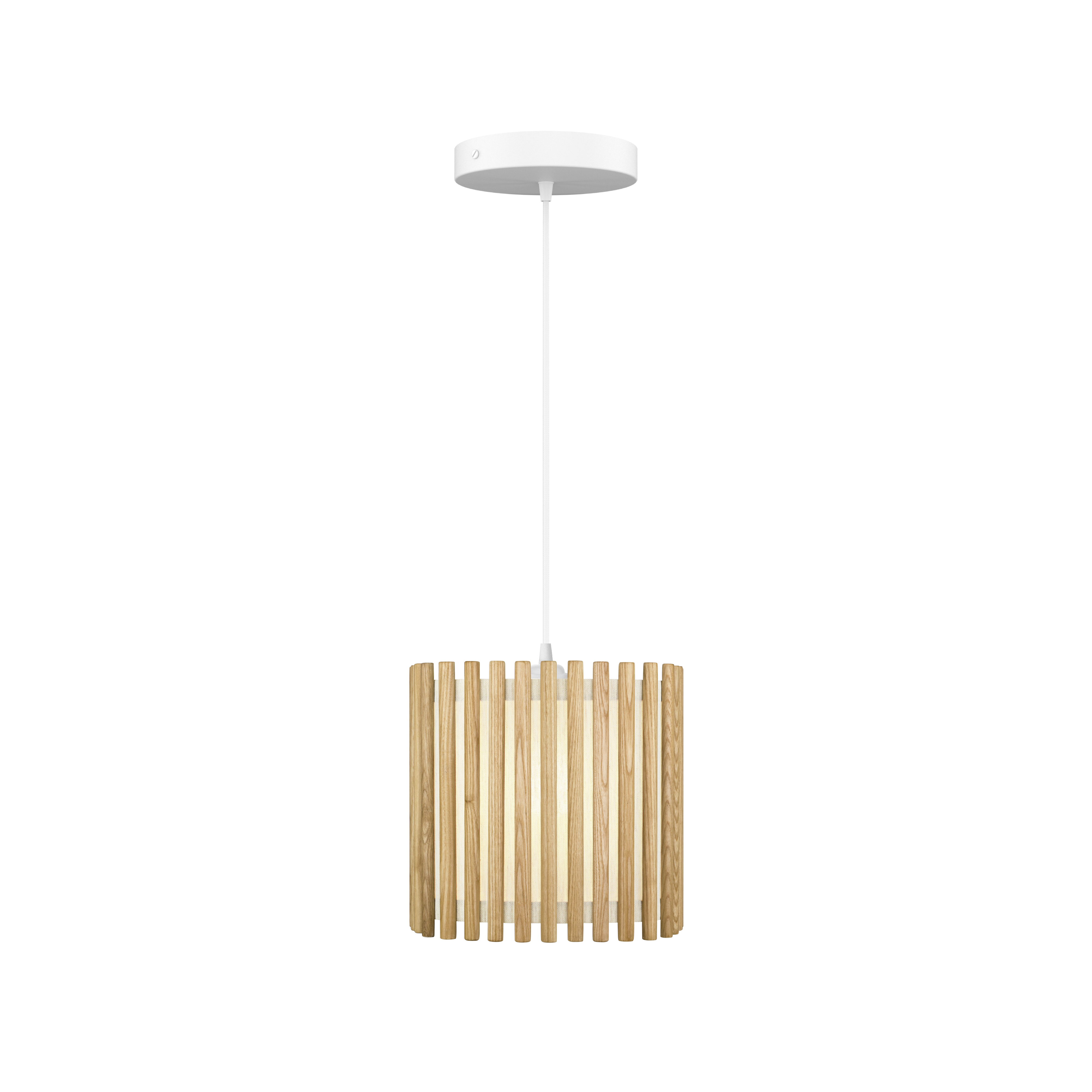 Komorebi Square pendel, egetræ og hvid • UMAGE